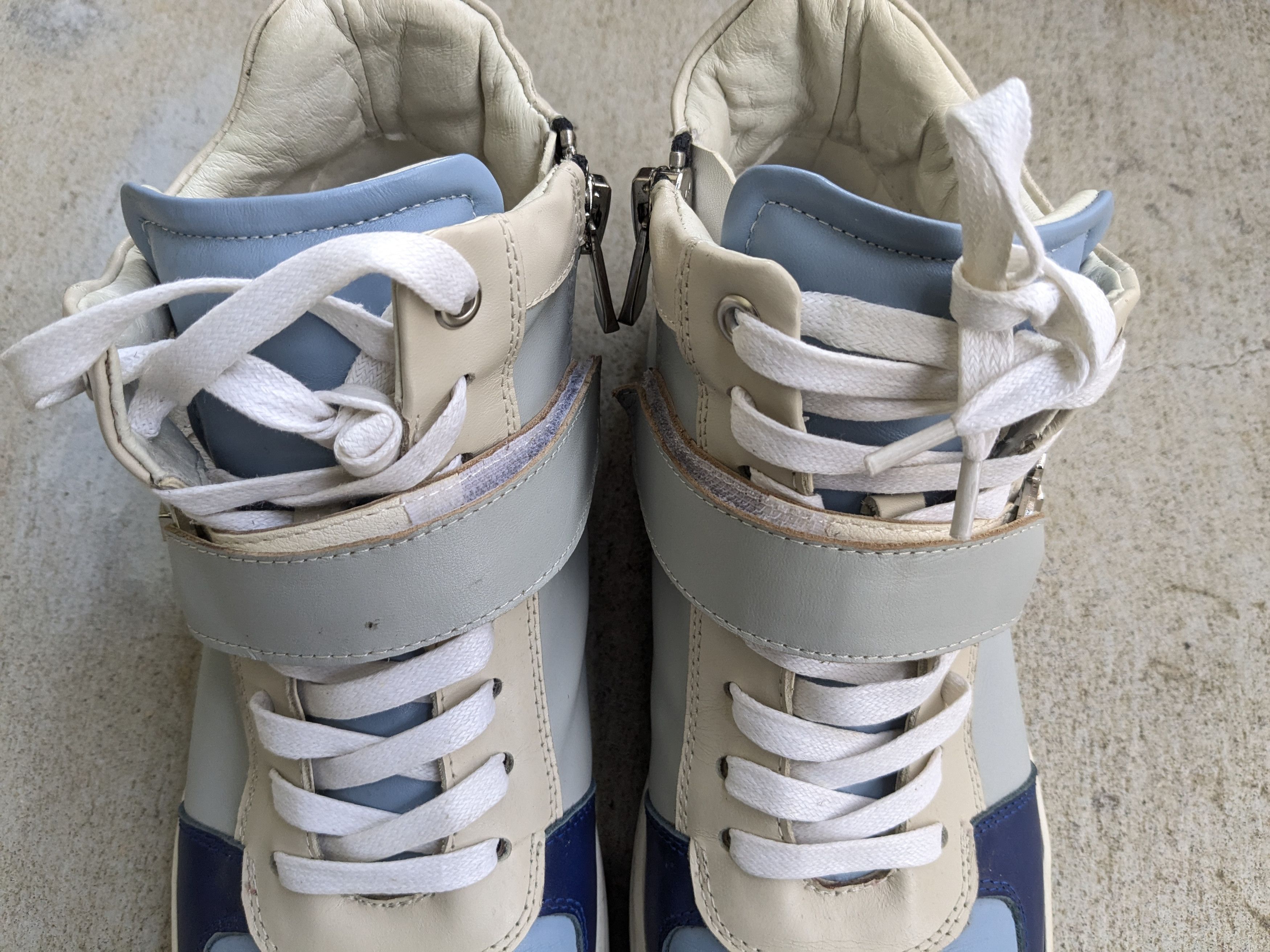 Salvatore Ferragamo Salvatore Ferragamo Nayon Sneakers Blue 8 41 Leather Size US 8 / EU 41 - 4 Thumbnail