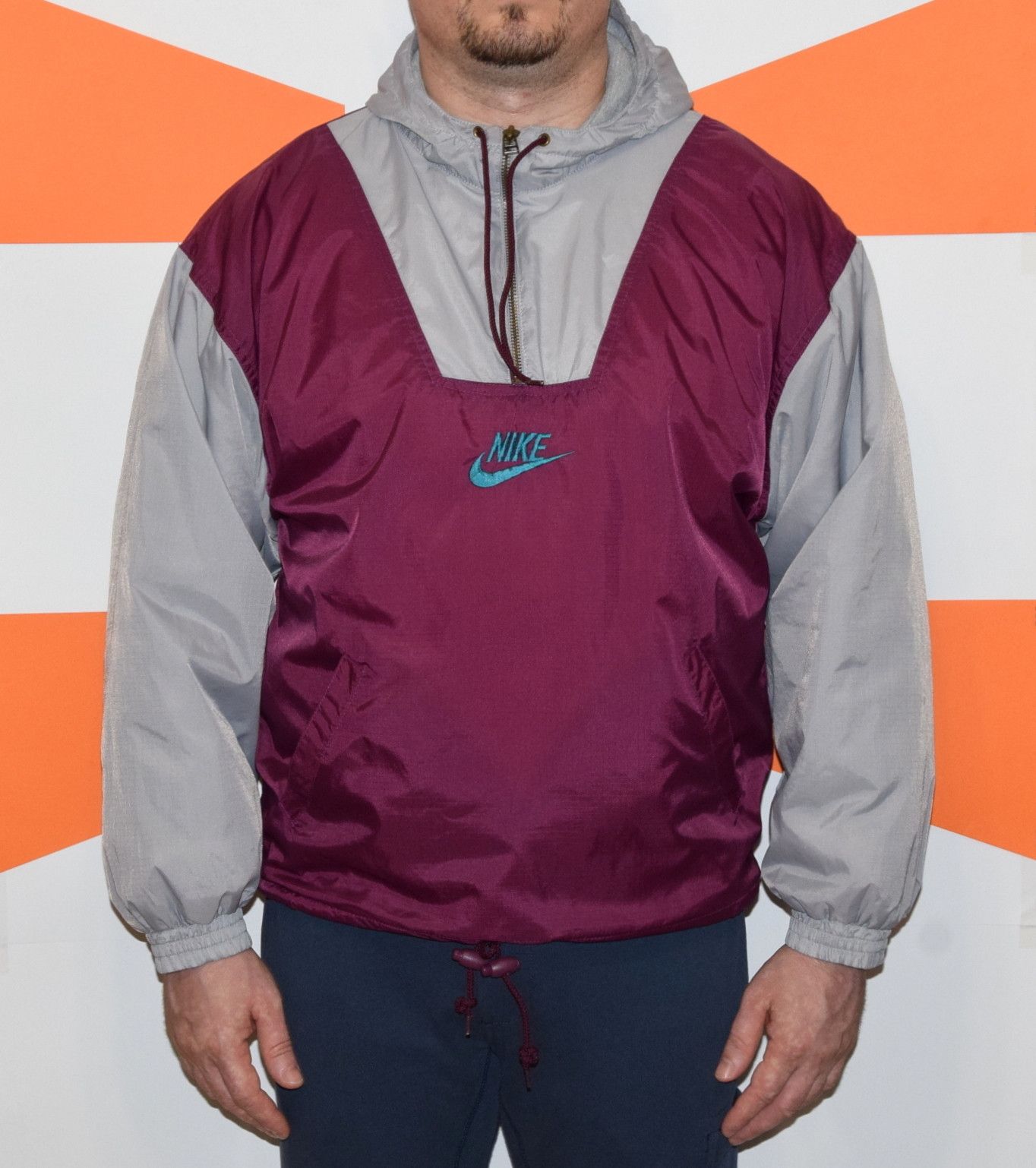 Nike RARE VINTAGE NIKE USA BEAVERTON OREGON OVERHEAD JACKET S Size US S / EU 44-46 / 1 - 17 Thumbnail
