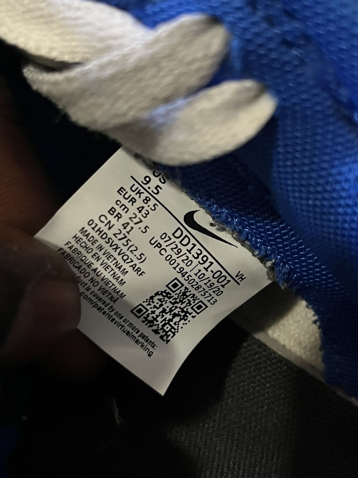 Nike Nike dunks low hyper cobalt blue Size US 9.5 / EU 42-43 - 6 Thumbnail