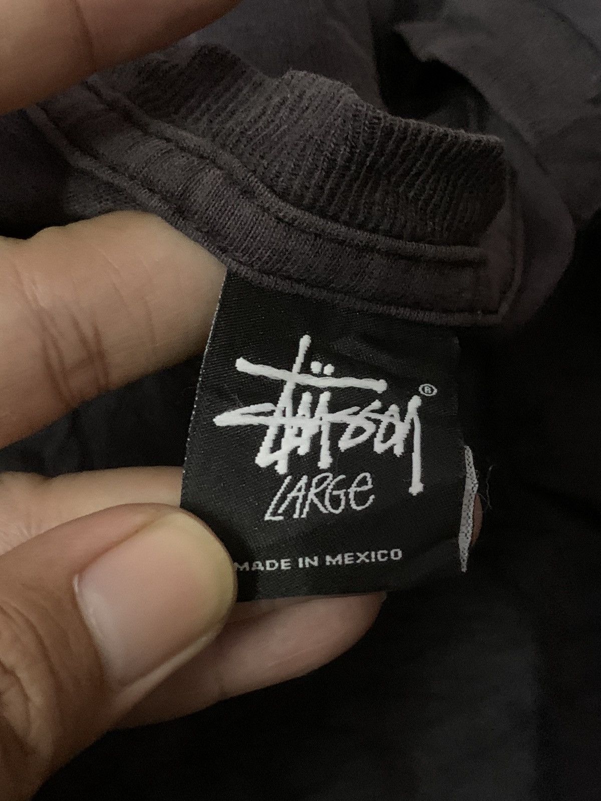 Stussy × Vintage Stussy Big Spellout Long Sleeve Tee Size US L / EU 52-54 / 3 - 4 Thumbnail