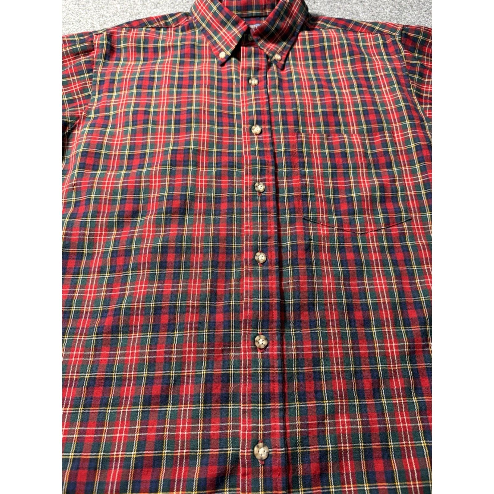 Pendleton Pendleton Button-Up Shirt M Men Red Wool Plaid Vintage No Size US M / EU 48-50 / 2 - 7 Thumbnail
