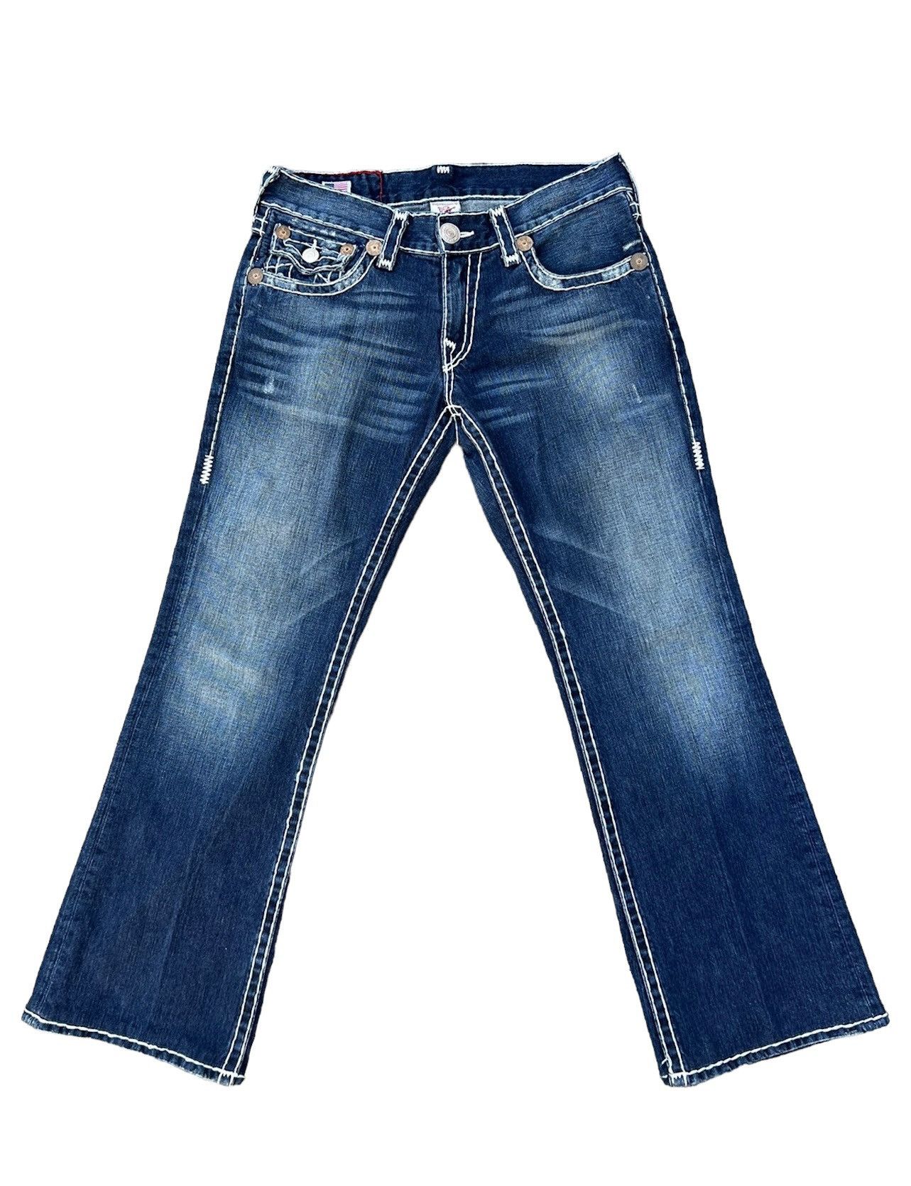 Vintage 2000s True Religion Billy Super T Denim Flare Jeans