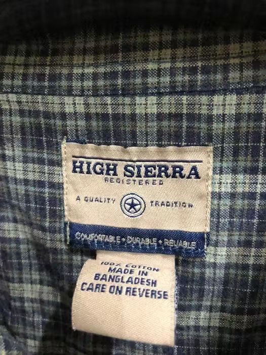 Vintage High Sierra Plaid Tartan Flannel Shirt 👕 Size US L / EU 52-54 / 3 - 4 Thumbnail