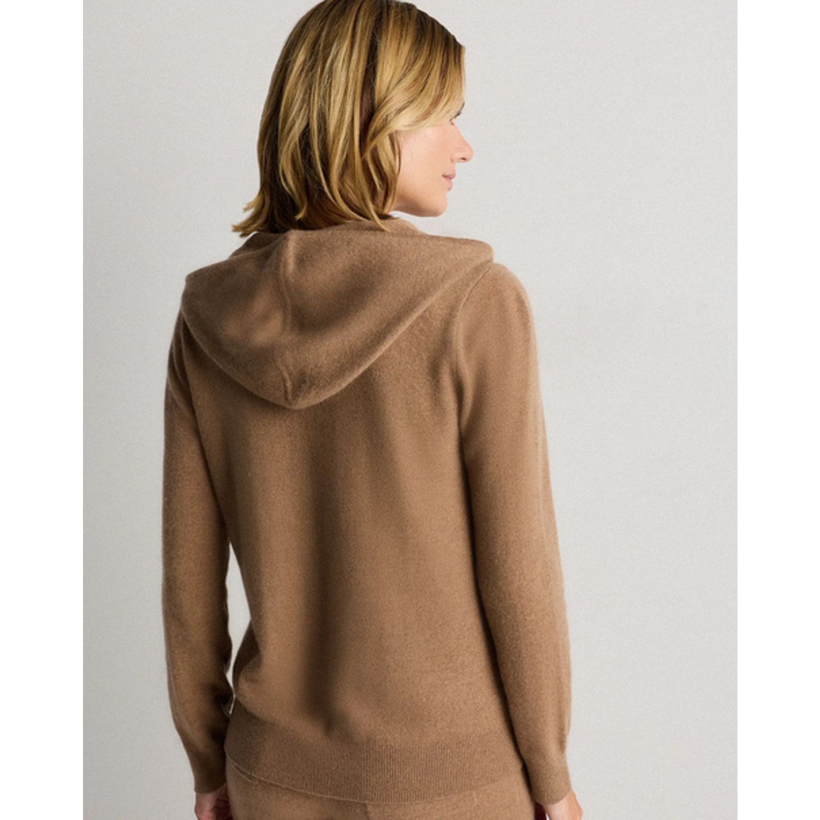 Quince Quince Mongolian Cashmere Full-Zip Hoodie Teak Size XL NWT Size XL / US 12-14 / IT 48-50 - 2 Thumbnail