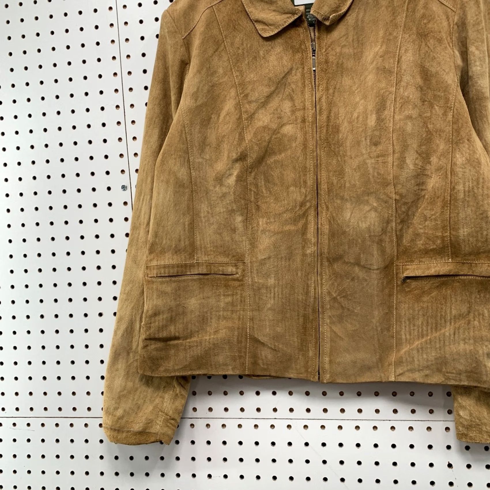 Eddie Bauer Eddie Bauer Suede Jacket Womens XL Brown Western Cowgirl Genuine Leather Bomber Jacket Size XL / US 12-14 / IT 48-50 - 5 Thumbnail