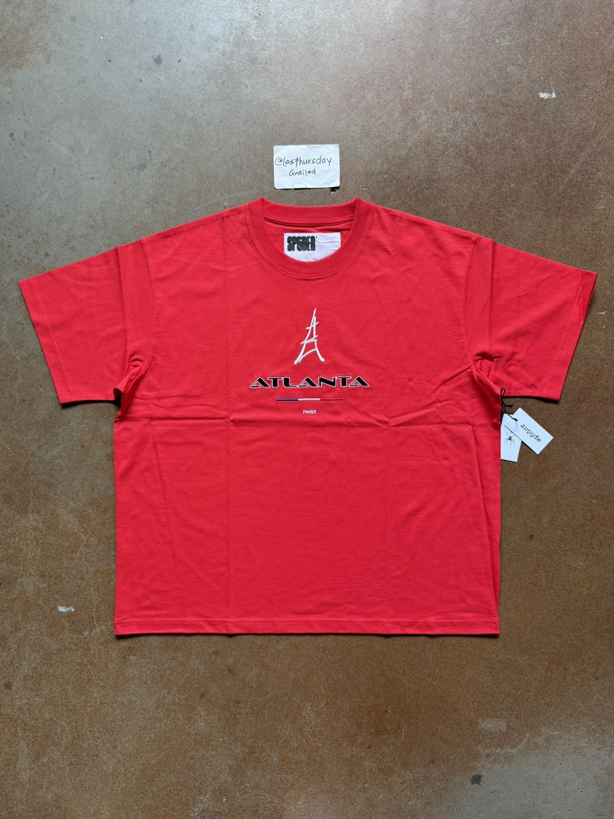 Sp5der Sp5der Atlanta Paris Tee Red XL Size US XL / EU 56 / 4 - 1 Thumbnail