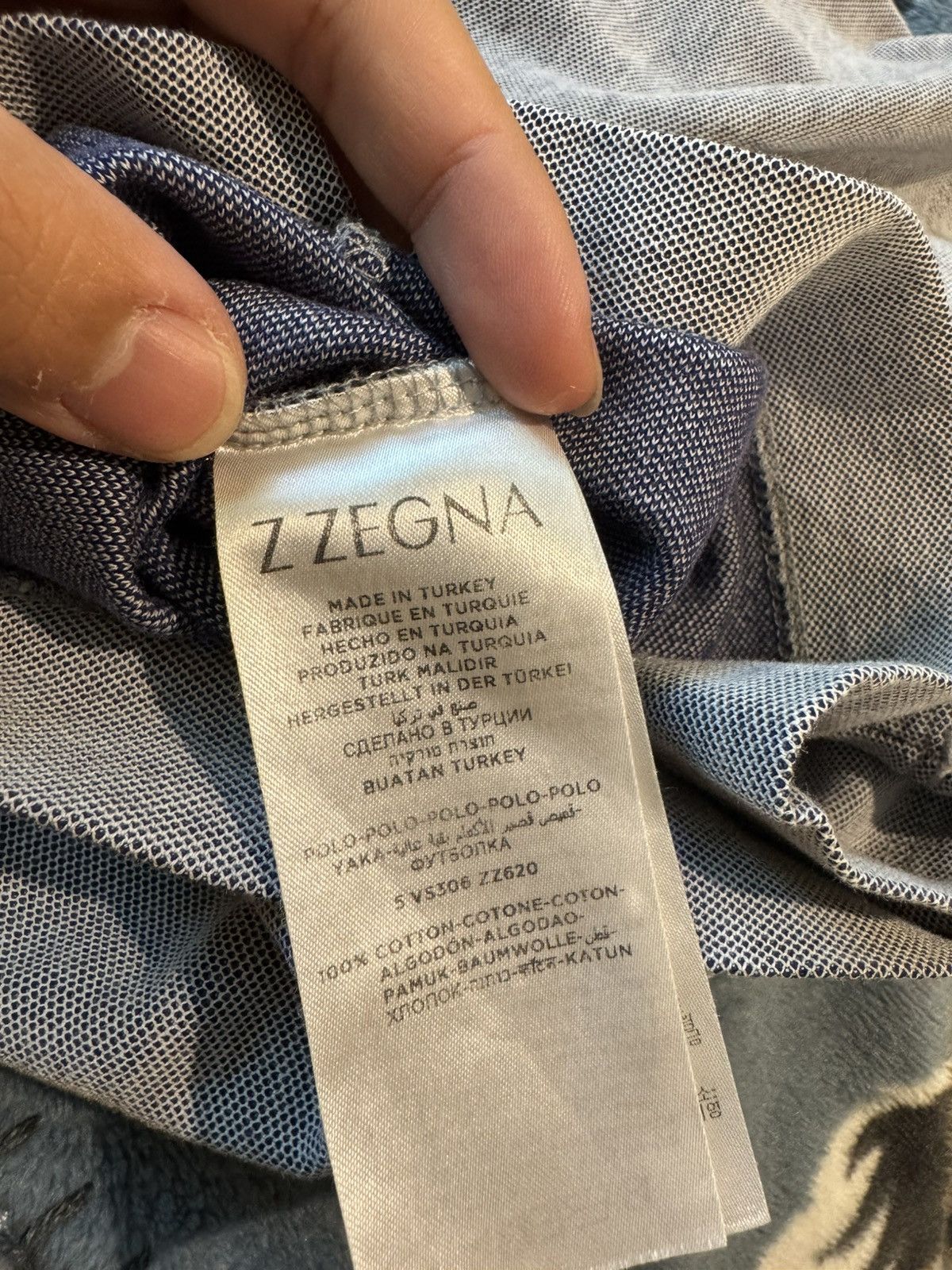 Z Zegna Z Zegna Zip Up Polo Size US L / EU 52-54 / 3 - 6 Thumbnail