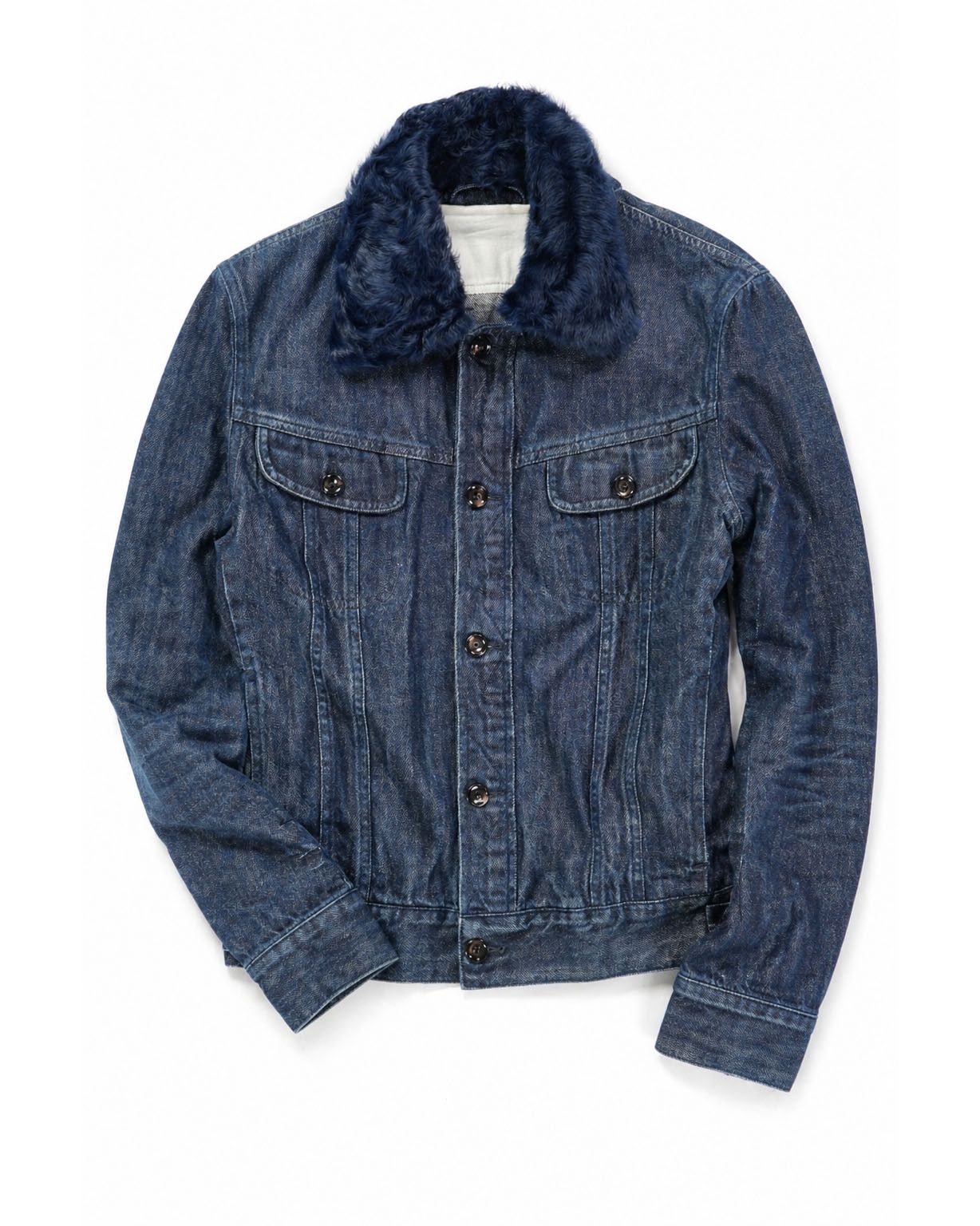Maison Margiela Fur Denim Jacket - AW13 Size US M / EU 48-50 / 2 - 1 Thumbnail