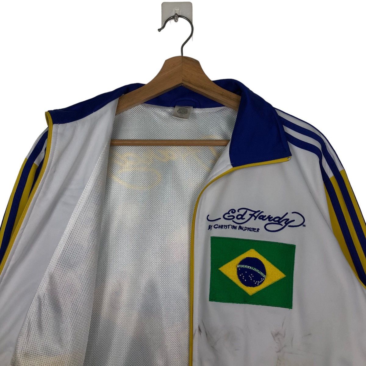 Christian Audigier Rare Over Print Tracktop Jacket Ed Hardy Big Logo Spell Out Size US M / EU 48-50 / 2 - 10 Thumbnail