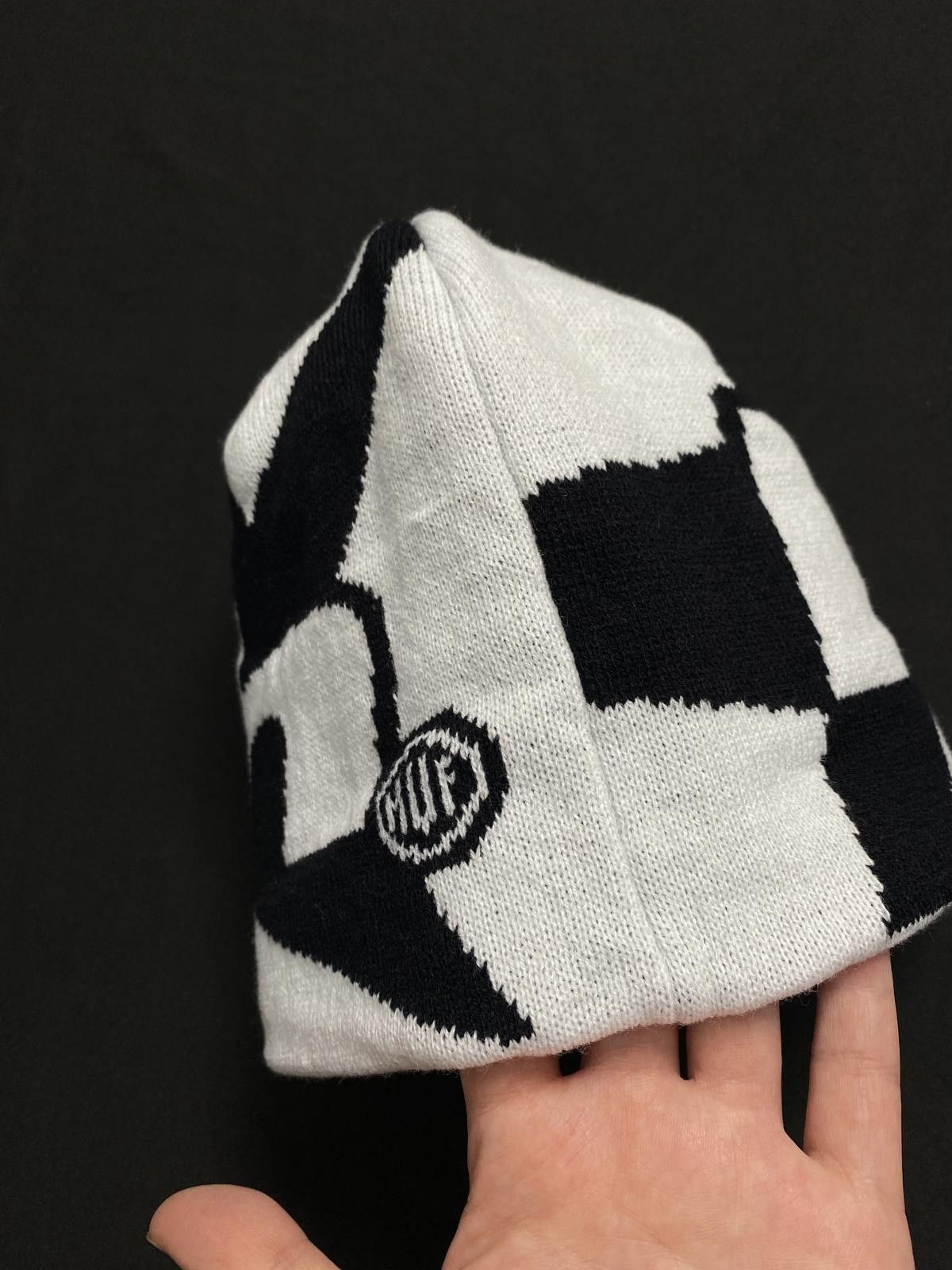 Huf Rare HUF Worldwide H Star Skull White No Cuff Beanie Hats OS Size ONE SIZE - 4 Thumbnail