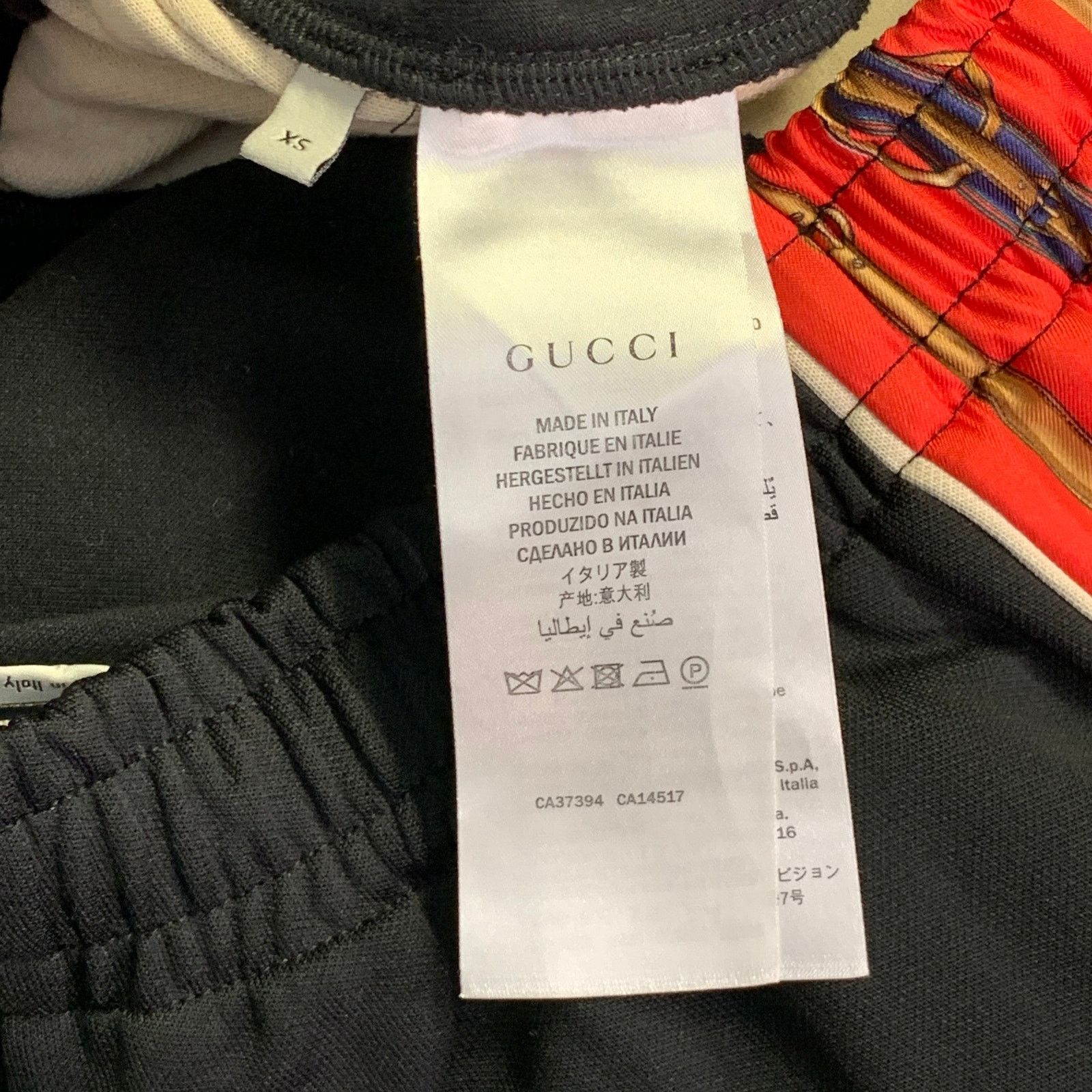 Gucci Size XS Black Red Polyester Cotton Joggers Casual Pants Size US 26 / EU 42 - 5 Thumbnail