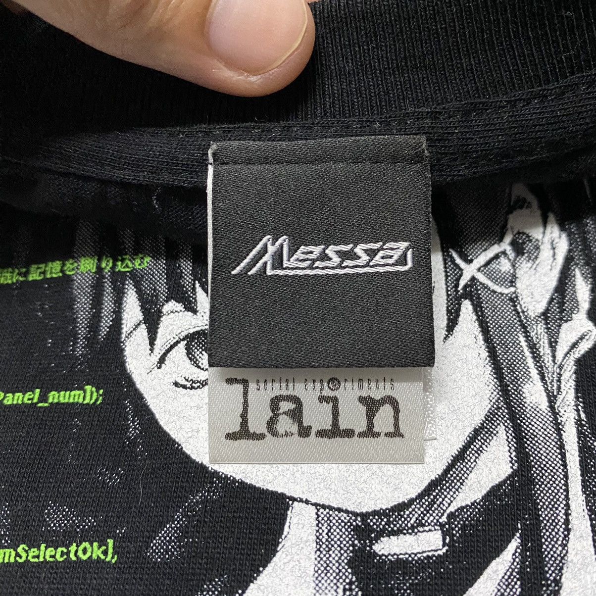 Anime RARE🔥 Serial Experiments Lain Cyberpunk Anime T Shirt Size US L / EU 52-54 / 3 - 4 Thumbnail