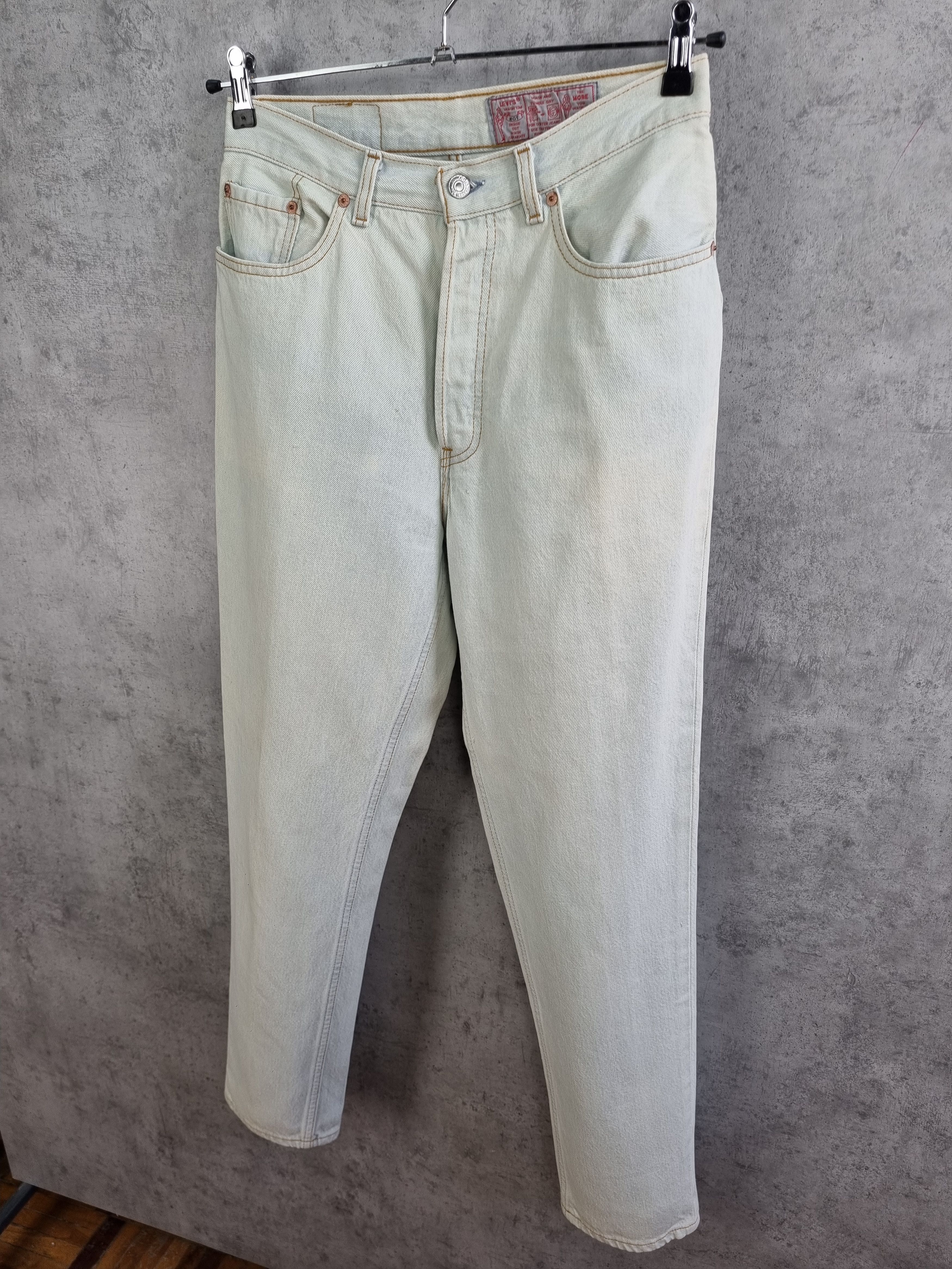 Levi's × Levi's Vintage Clothing 90s Levis France Made Cool Faded Unique Denim Jeans Size US 31 - 3 Thumbnail