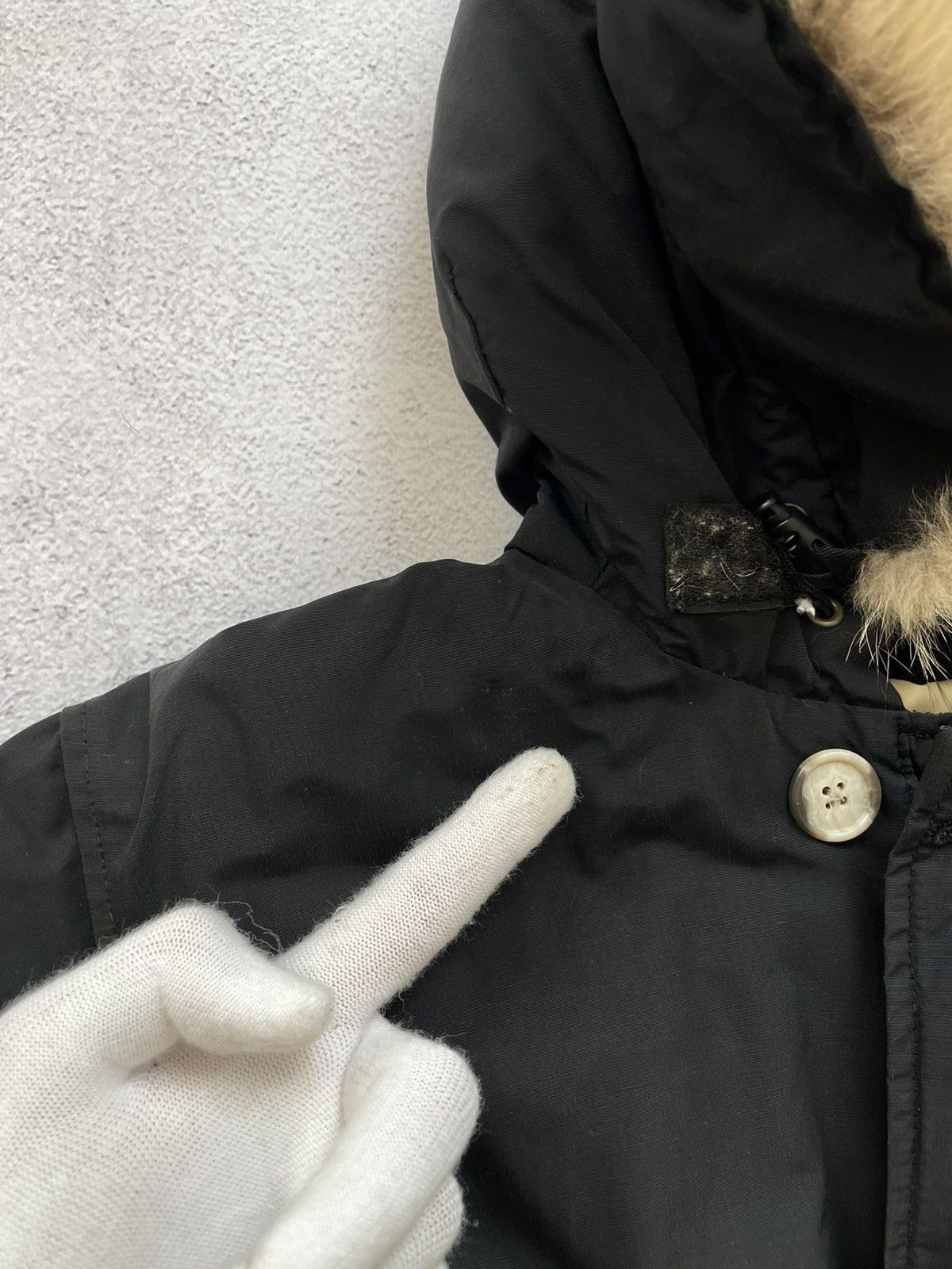 Woolrich Woolen Mills Woolrich Mens Black Fur Hooded Parka Jacket Size US S / EU 44-46 / 1 - 8 Thumbnail