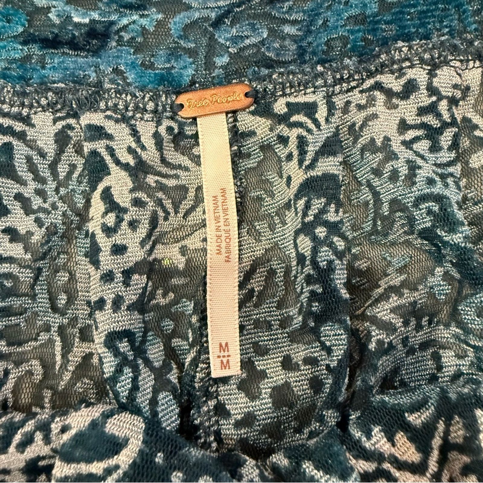 Free People Free People Ginger Berry Sheer Top Burnout Velvet Women’s M Size M / US 6-8 / IT 42-44 - 9 Thumbnail