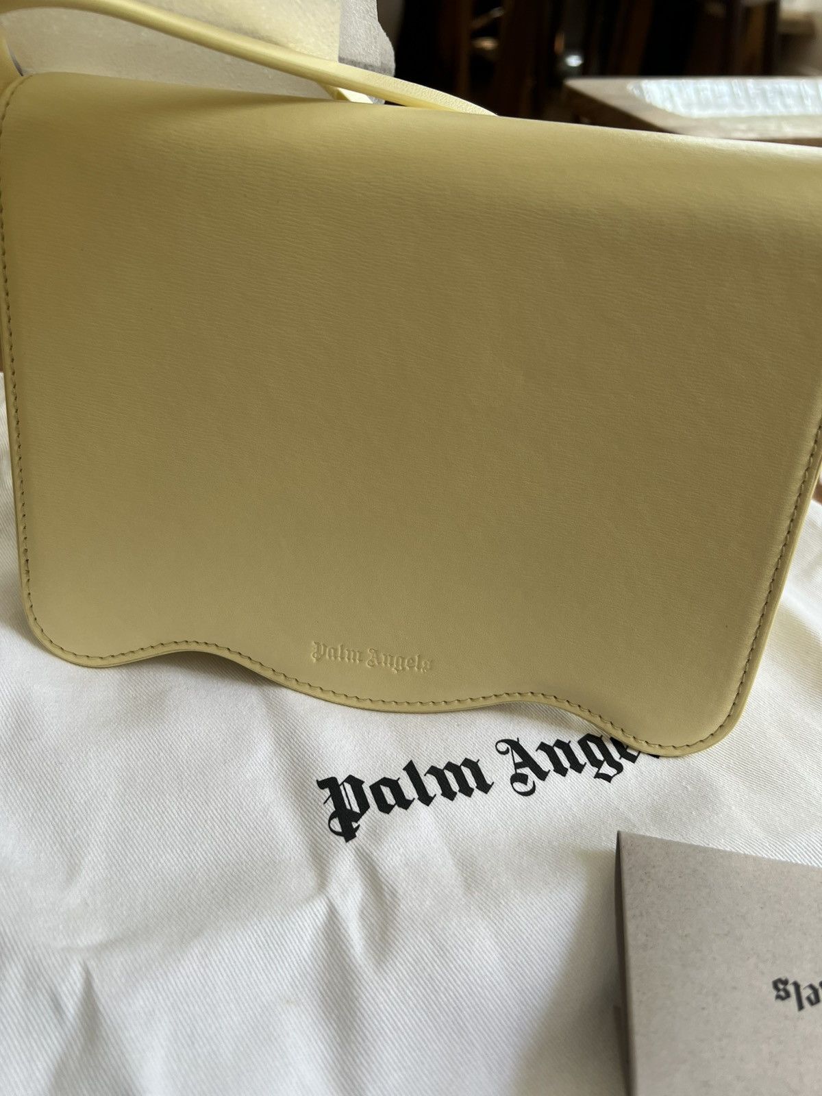 Palm Angels Palm Angels Palm-motif Shoulder Bag Yellow Leather 21x21x6 Size ONE SIZE - 11 Thumbnail