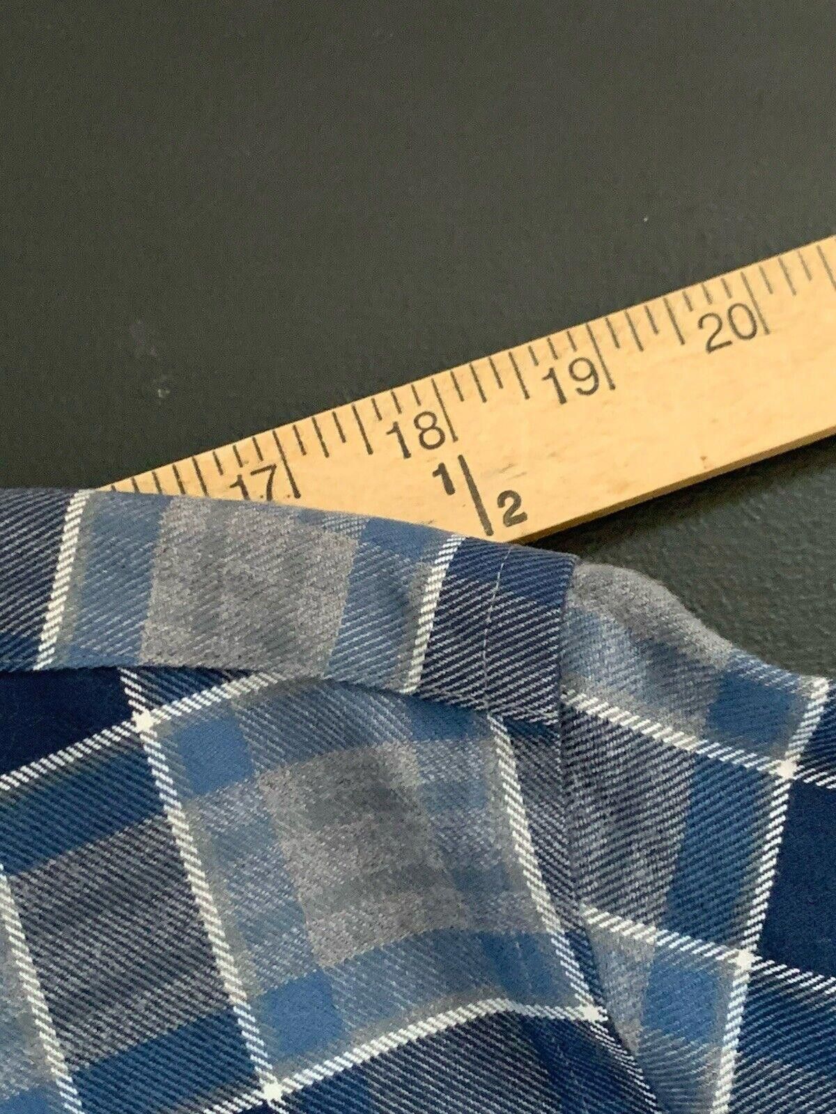 UNTUCKit Untuckit Men Plaid Gray Blue Long Sleeve Flannel Size US L / EU 52-54 / 3 - 6 Thumbnail