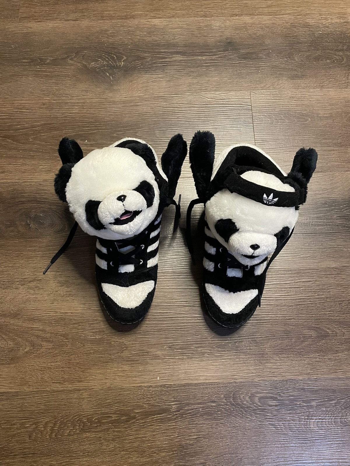 Jeremy Scott Jeremy Scott X Adidas Black Panda High Top Sneaker