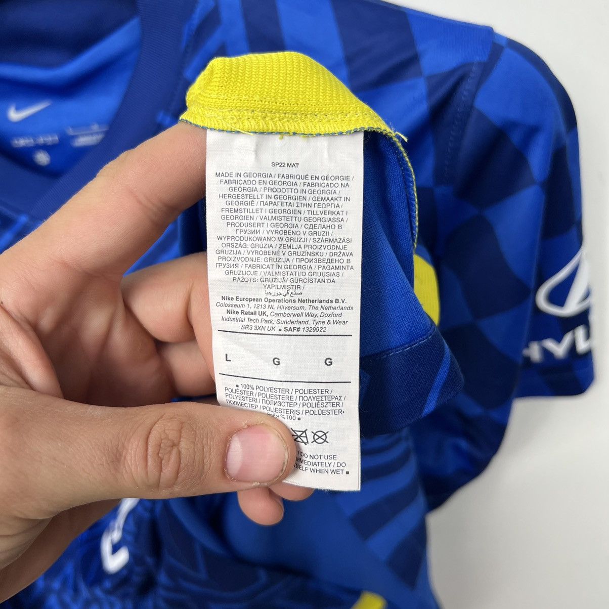 Nike CHELSEA 2021 2022 HOME SHIRT FOOTBALL SOCCER JERSEY Size US L / EU 52-54 / 3 - 8 Thumbnail