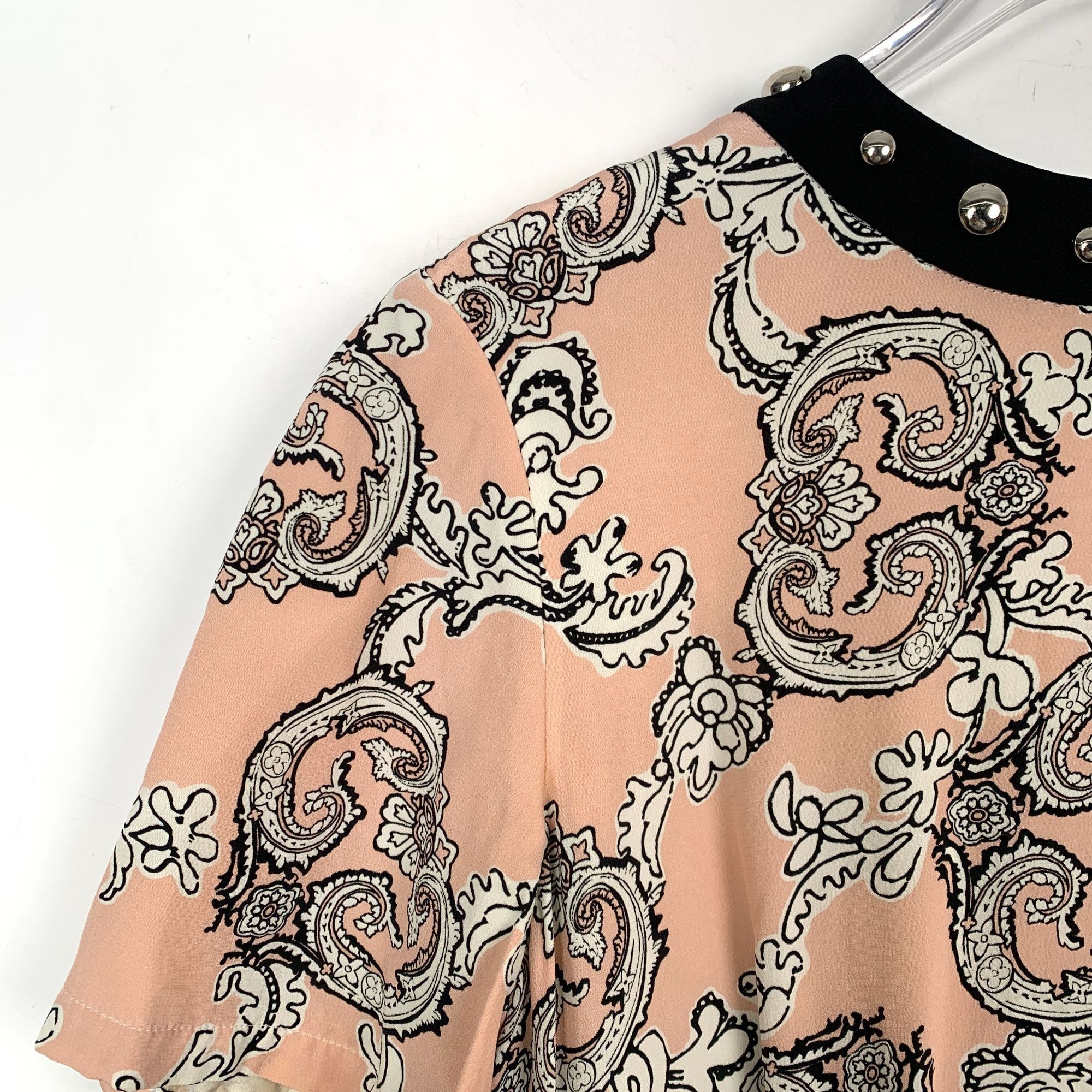 Louis Vuitton Louis Vuitton Paris Silk Paisley Print Dress Black & Beige S Size XS / US 0-2 / IT 36-38 - 6 Thumbnail