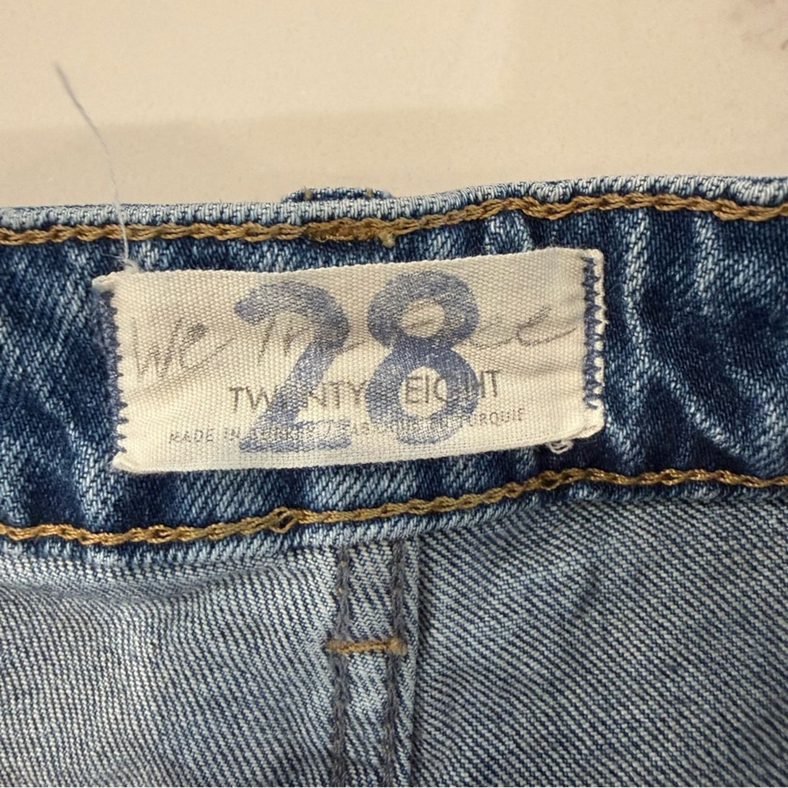 Free People Free People We The Free HighRise Slim Denim Jeans Womens 28 Size 28" / US 6 / IT 42 - 5 Thumbnail