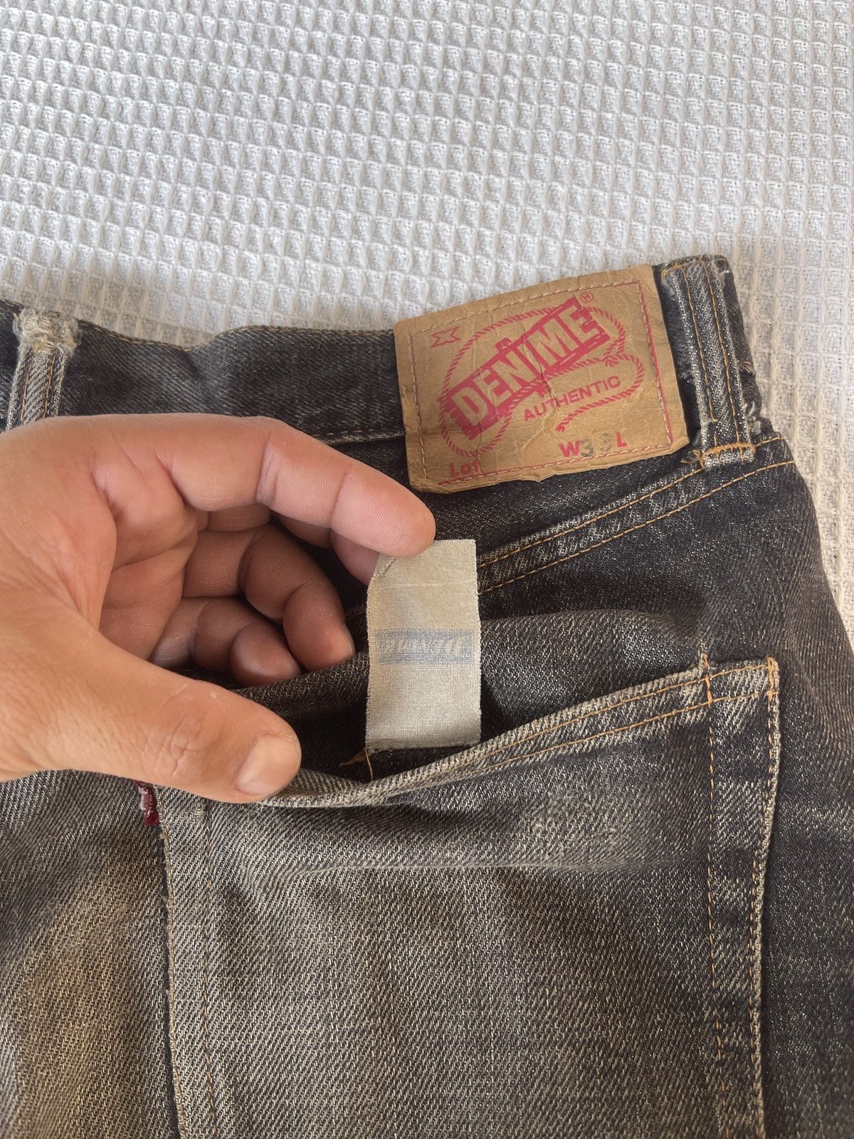 Denime Rare🔥Vintage Denime Japan Selvedge Jeans Size US 33 - 12 Thumbnail