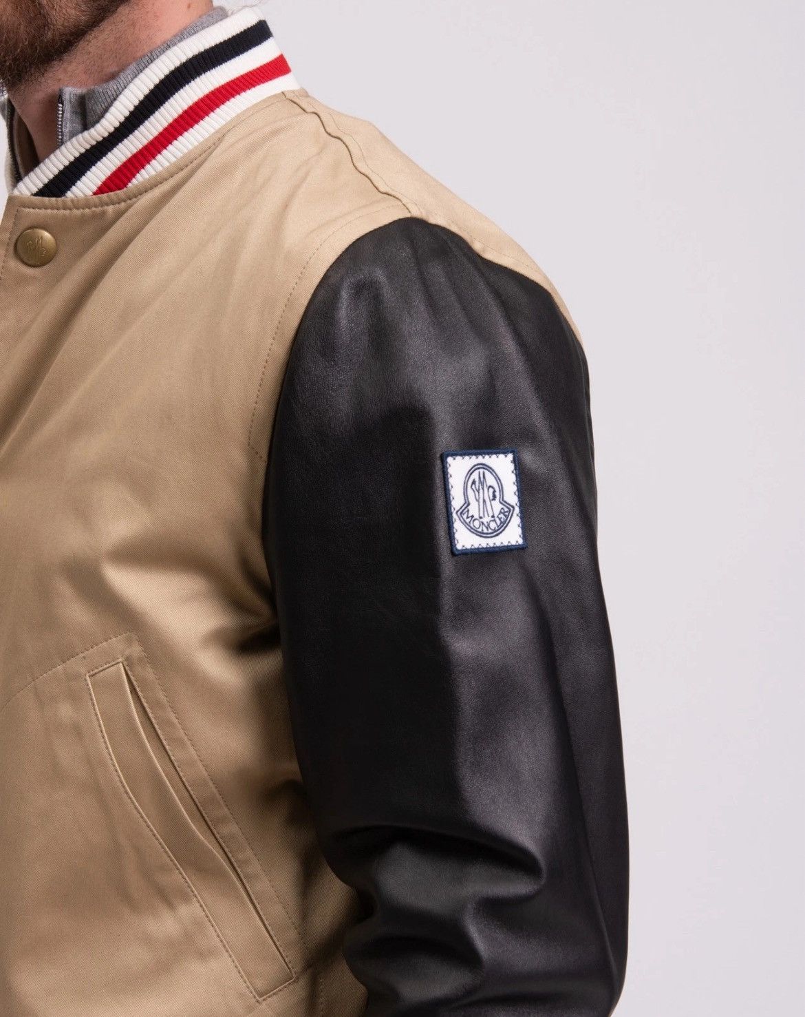 Moncler Gamme Bleu Moncler Leather Bomber Jacket Size US L / EU 52-54 / 3 - 5 Thumbnail