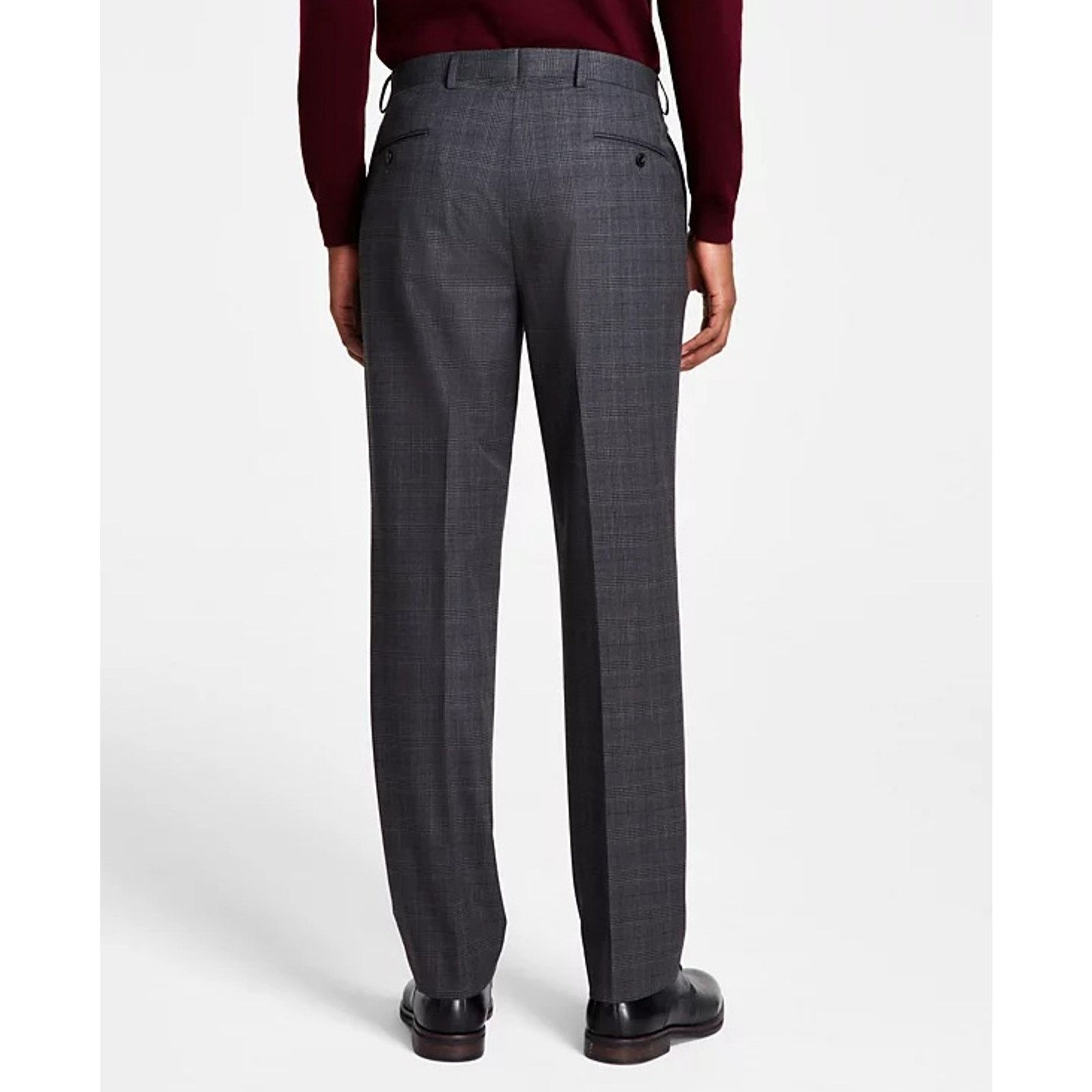 Michael Kors Michael Kors Men's Plaid Dark Grey Dress Pants Size 42W 32L Size US 42 / EU 58 - 2 Thumbnail