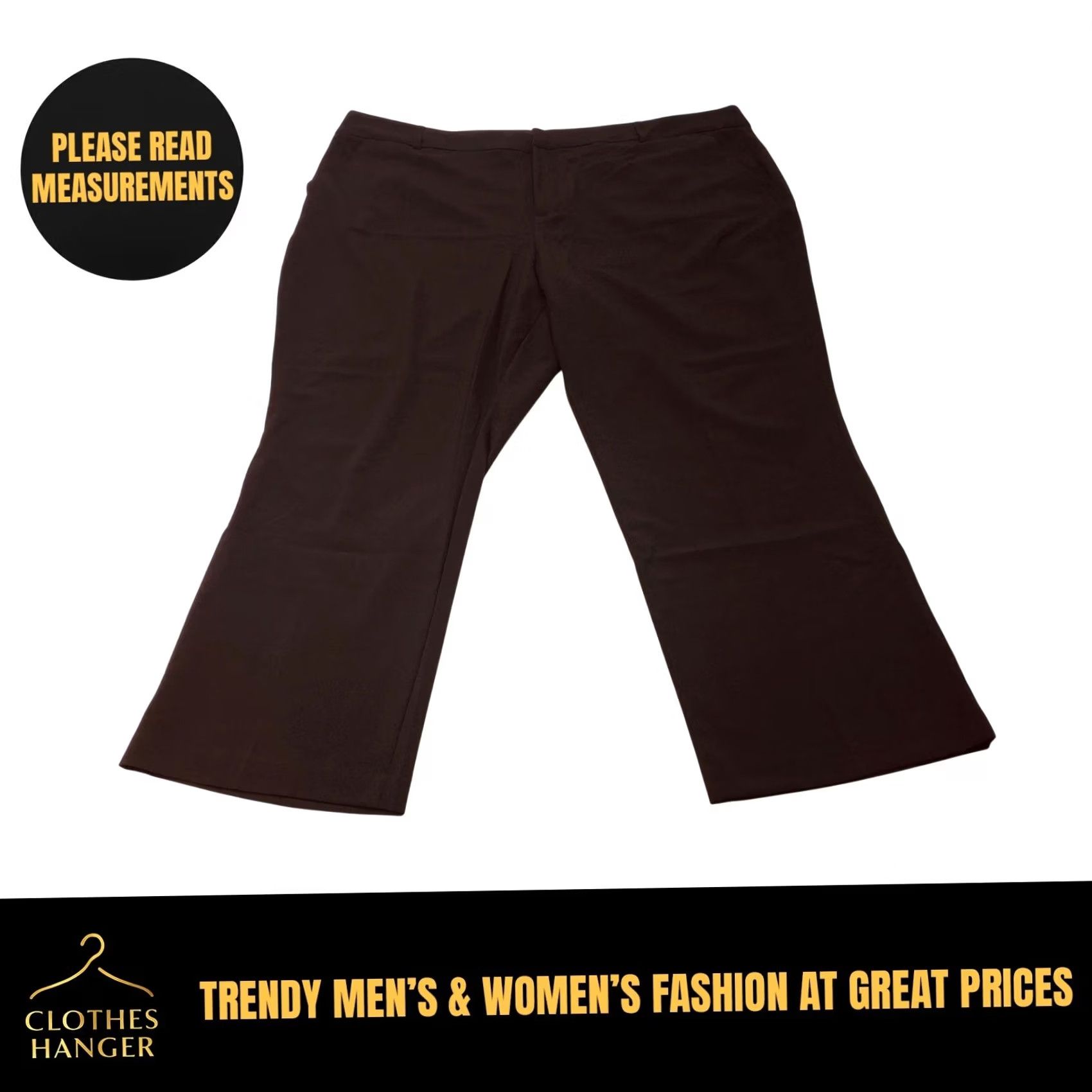 Nine West Nine West Pants Womens 24W Short Black Mid-Rise Bootcut Plus 7802 Size 42" / US 20 - 2 Thumbnail
