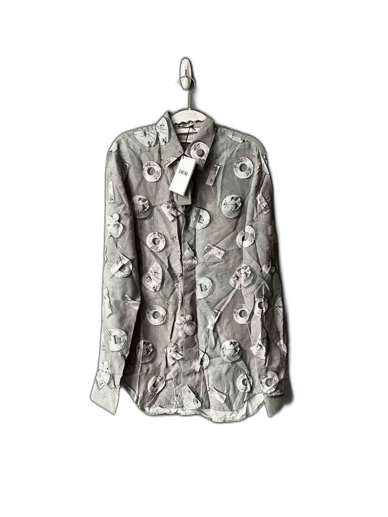 Dior Dior Patterned Long Sleeve Shirt Size US M / EU 48-50 / 2 - 1 Thumbnail