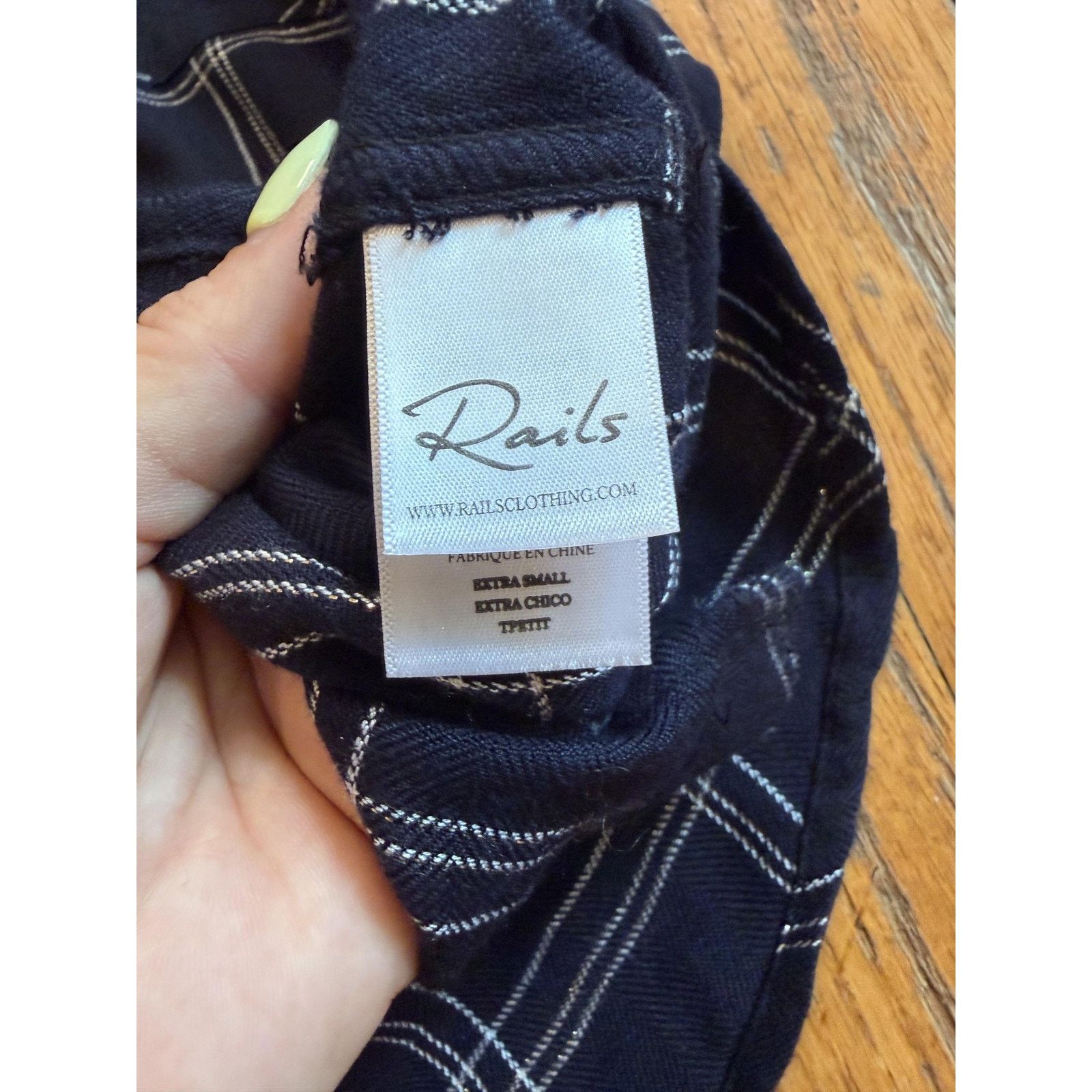 Rails Rails Womens Shirt XS Snow Plaid Button-Up LS Top Size XS / US 0-2 / IT 36-38 - 5 Thumbnail