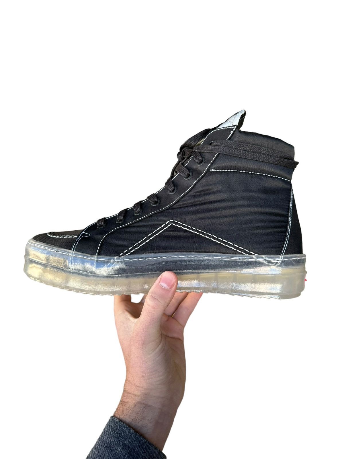 Rhude V1 Black Hi Translucent Sole Size US 9 / EU 42 - 10 Thumbnail