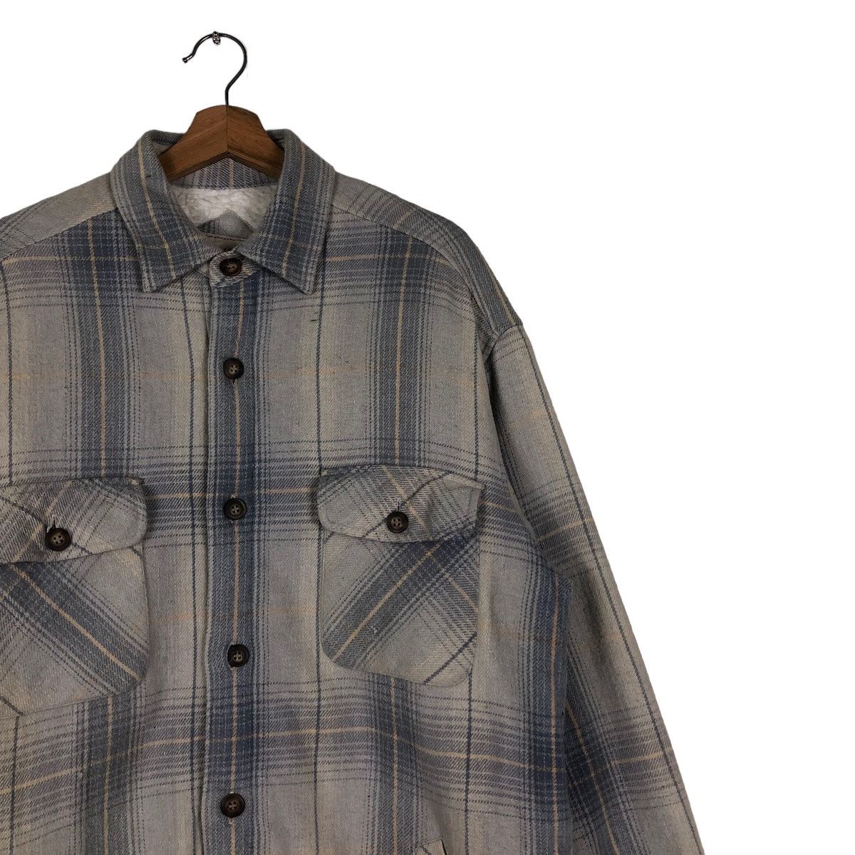 Flannel 📌VINTAGE FLANNEL SHIRT JACKET WORKER SEA HOP ISSEY MIYAKE Size US L / EU 52-54 / 3 - 5 Thumbnail