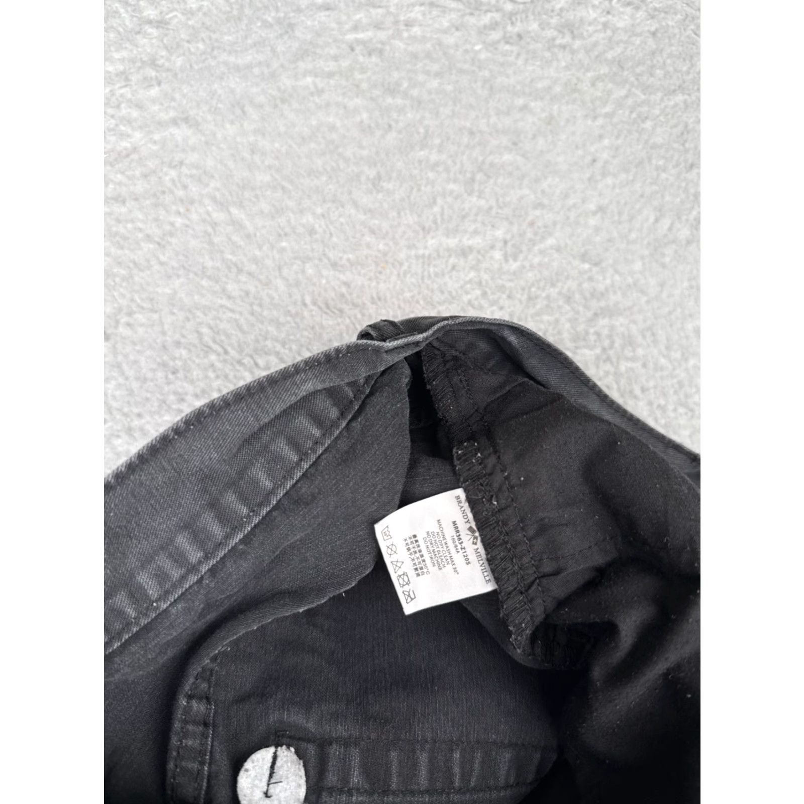 Brandy Melville Brandy Melville Jeans Womens 4 Black Denim Wide-Leg Mid Rise Cotton Blend 27x28 Size 27" / US 4 / IT 40 - 7 Thumbnail
