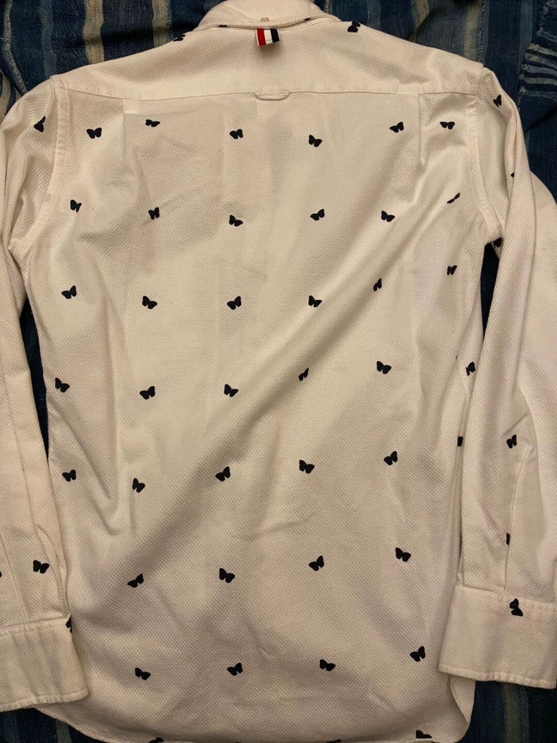 Thom Browne Thom Browne size2 Butterfly embroidered shirt Size US M / EU 48-50 / 2 - 2 Thumbnail