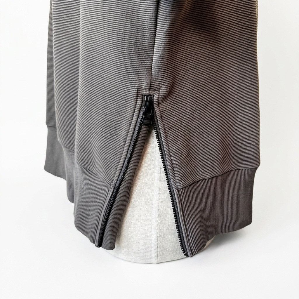 Varley VARLEY Milton Sweatshirt Deep Charcoal Gray Ribbed Ottoman Size S / US 4 / IT 40 - 5 Thumbnail