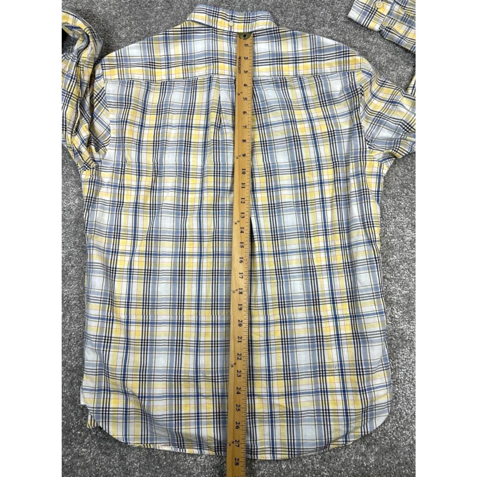 Brooks Brothers Brooks Brothers Shirt Mens Medium Blue Yellow White Cotton Button Up Size US M / EU 48-50 / 2 - 7 Thumbnail