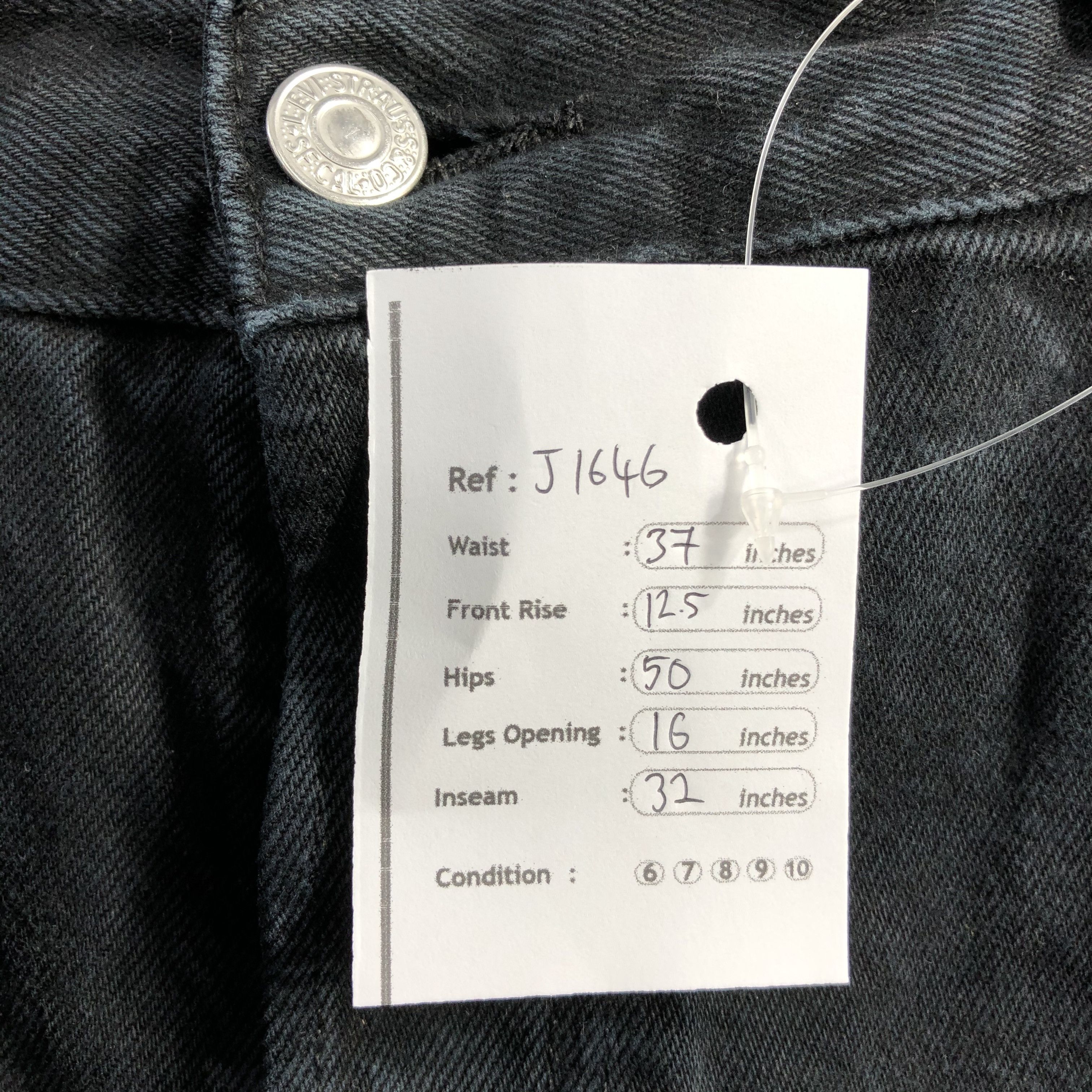 Levi's 90s Vintage Ripped Levis 501 Earth Tone Jeans-J1646 Size US 37 - 12 Thumbnail