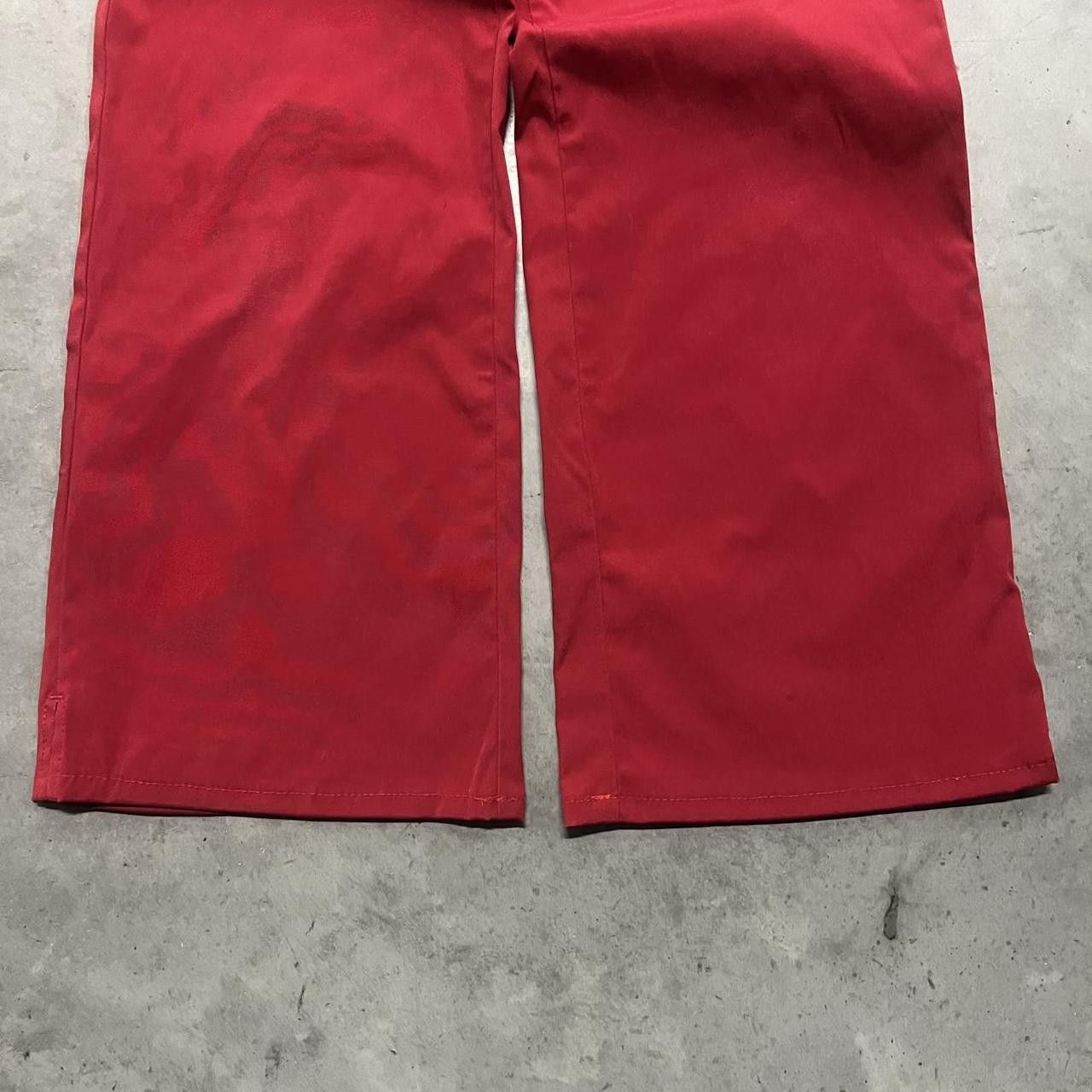 Vintage Vintage Y2K/2000s Flared Red Sweatpants ! Size US 30 / EU 46 - 3 Thumbnail