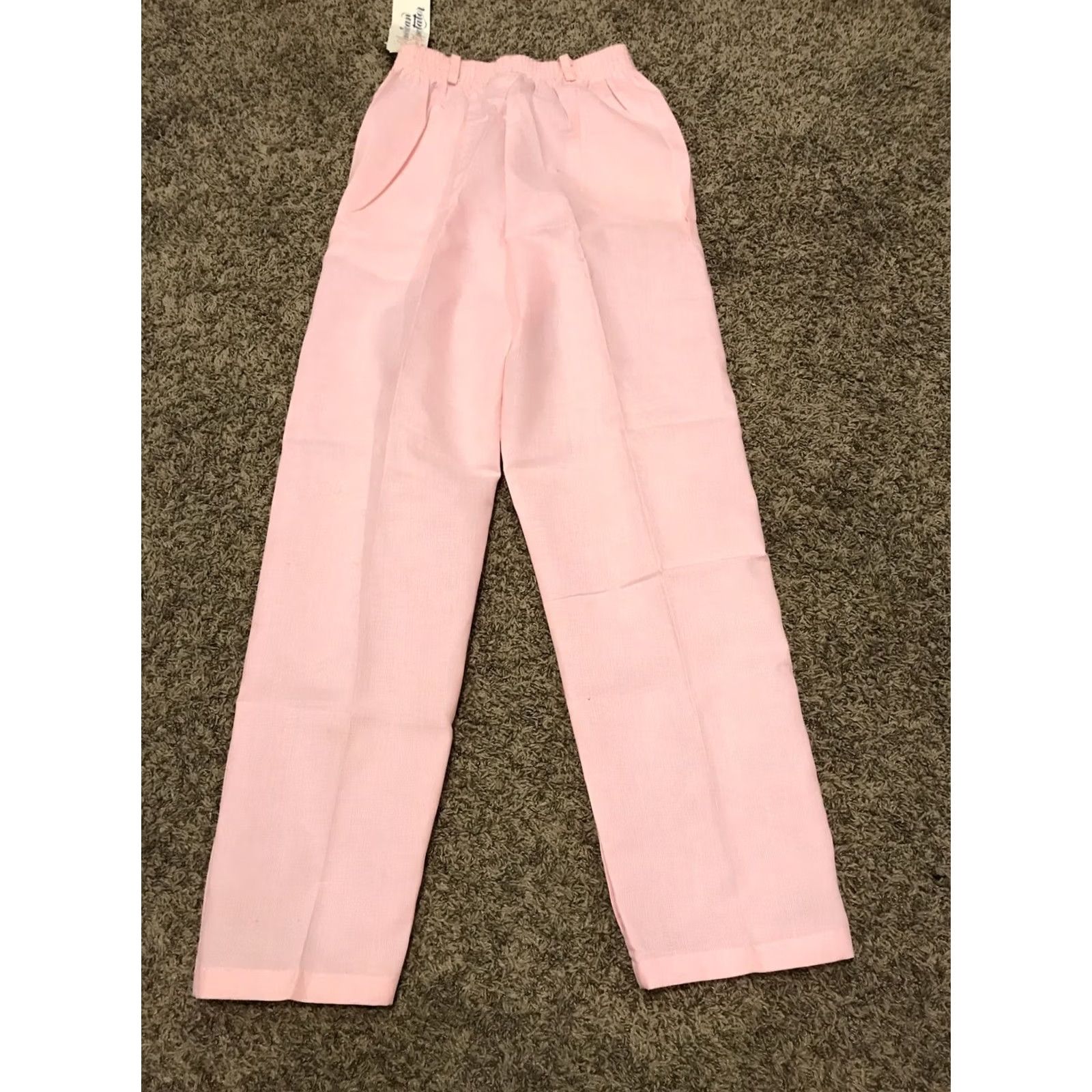 Vintage VINTAGE American Spectator Pants Womens 10P Pink 1990s Secretary/Geek Nylon Polyester Look Mens Womens Girls Size 32" / US 10 / IT 46 - 4 Thumbnail