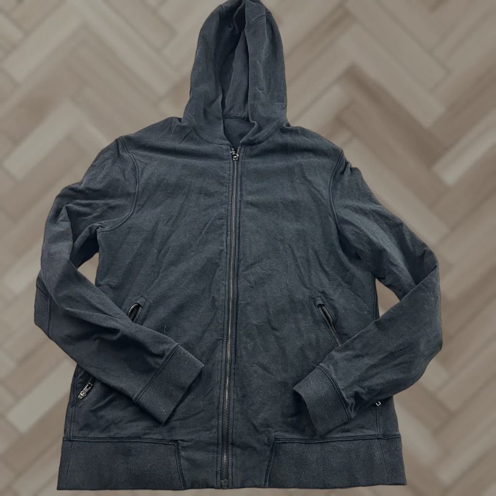 Lululemon Lululemon Full Zip Cross Cut Hoodie Sweatshirt Men L Gray Blue Size US L / EU 52-54 / 3 - 1 Thumbnail