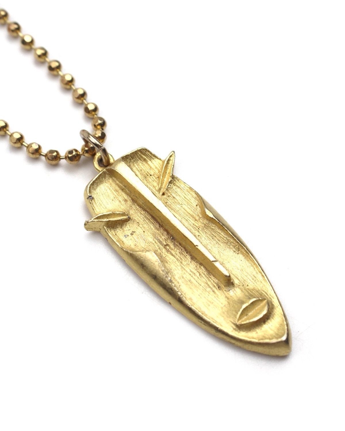 Vintage 1990S GOLD TONE MODIGLIANI FACE PENDANT NECKLACE Size ONE SIZE - 4 Thumbnail