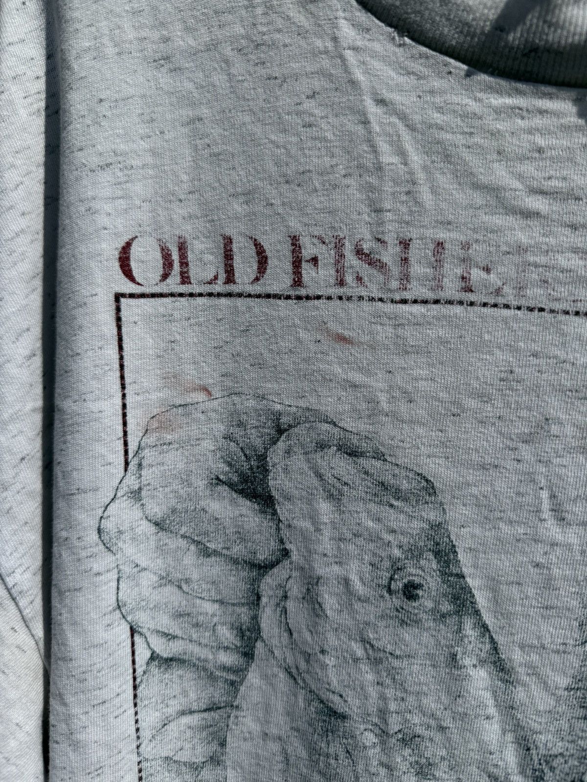 Vintage Vintage 90s Old Fishermen Never Die Tshirt Size US XL / EU 56 / 4 - 9 Thumbnail