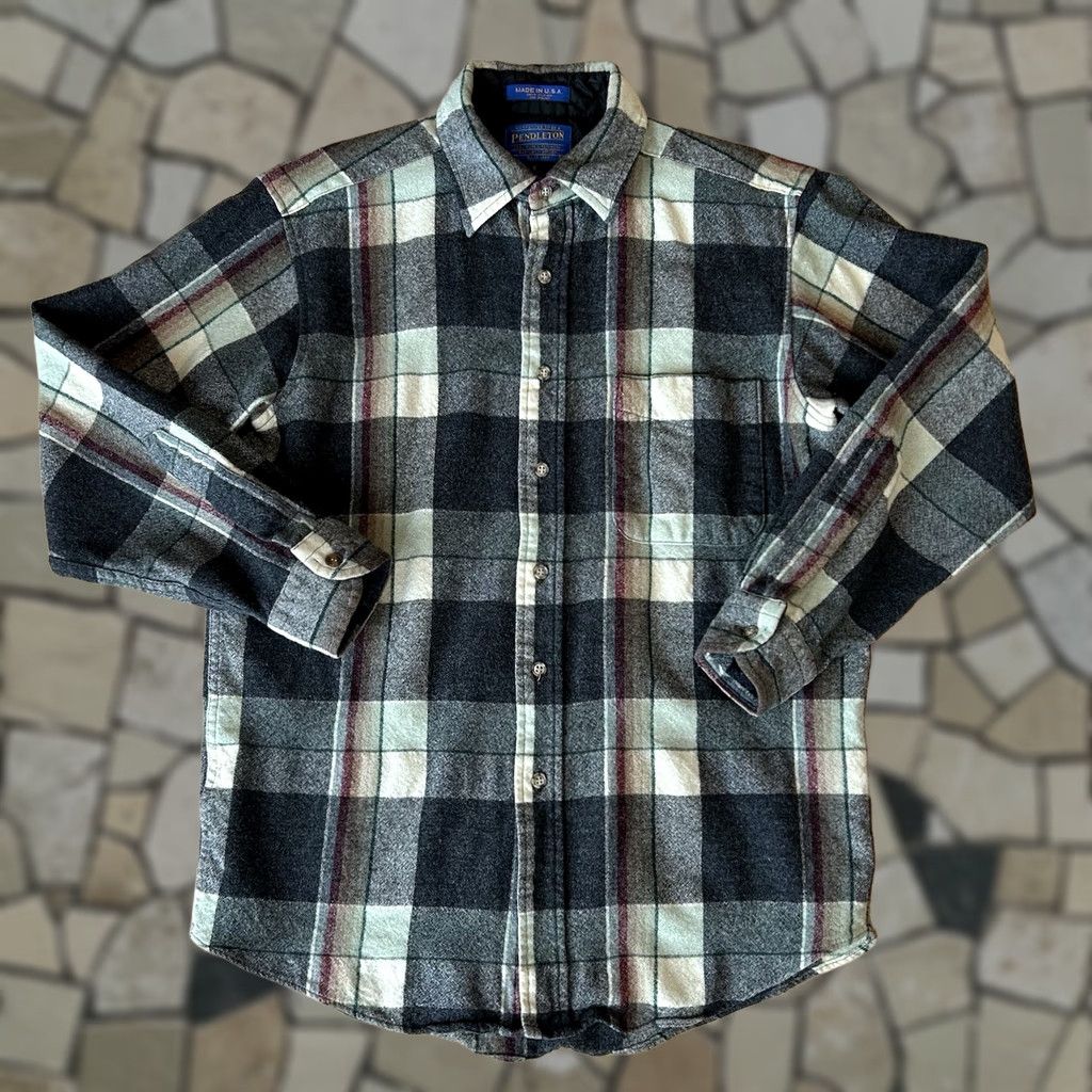 Pendleton VINTAGE Pendleton Button Up Plaid Shirt Long Sleeve USA Made Men’s Medium Size US M / EU 48-50 / 2 - 1 Thumbnail