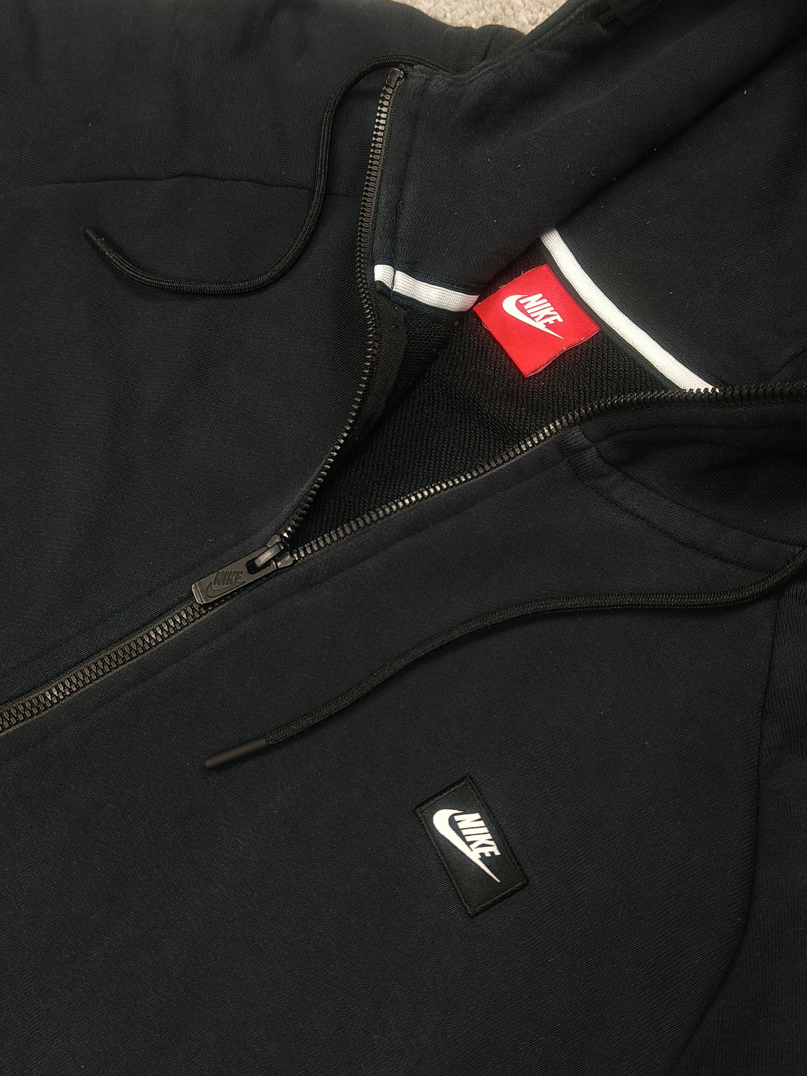Nike Nike Sportswear Full-Zip Black Fleece Sweatshirt Hoodie Size XL / US 12-14 / IT 48-50 - 2 Thumbnail