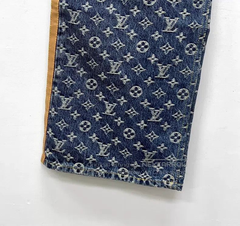 Louis Vuitton Louis Vuitton 25 Blue Print Full Print Jeans Size US 31 - 5 Thumbnail