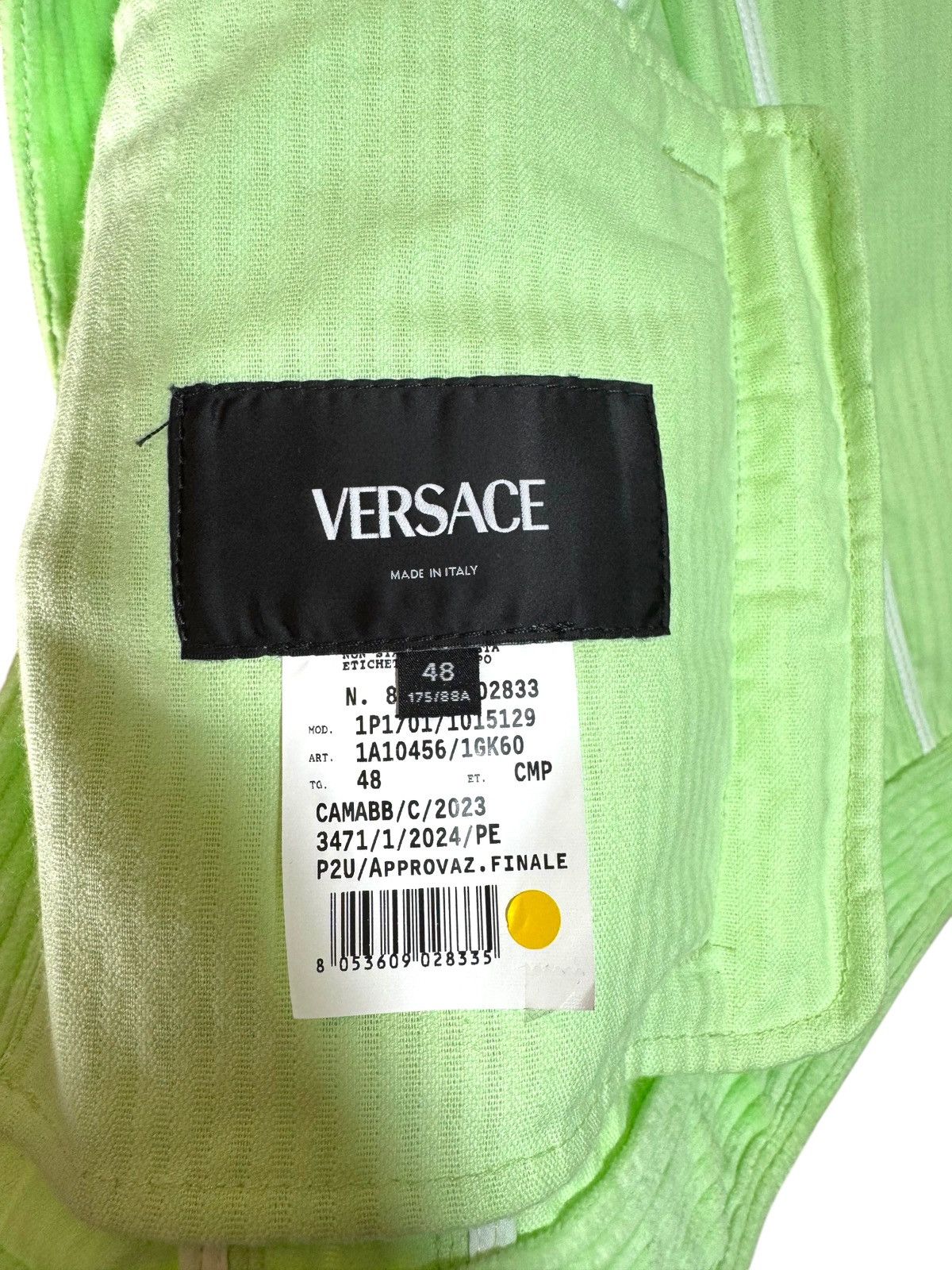 Versace Versace Green Corduroy Jacket & Pants Set Size 38R - 8 Thumbnail