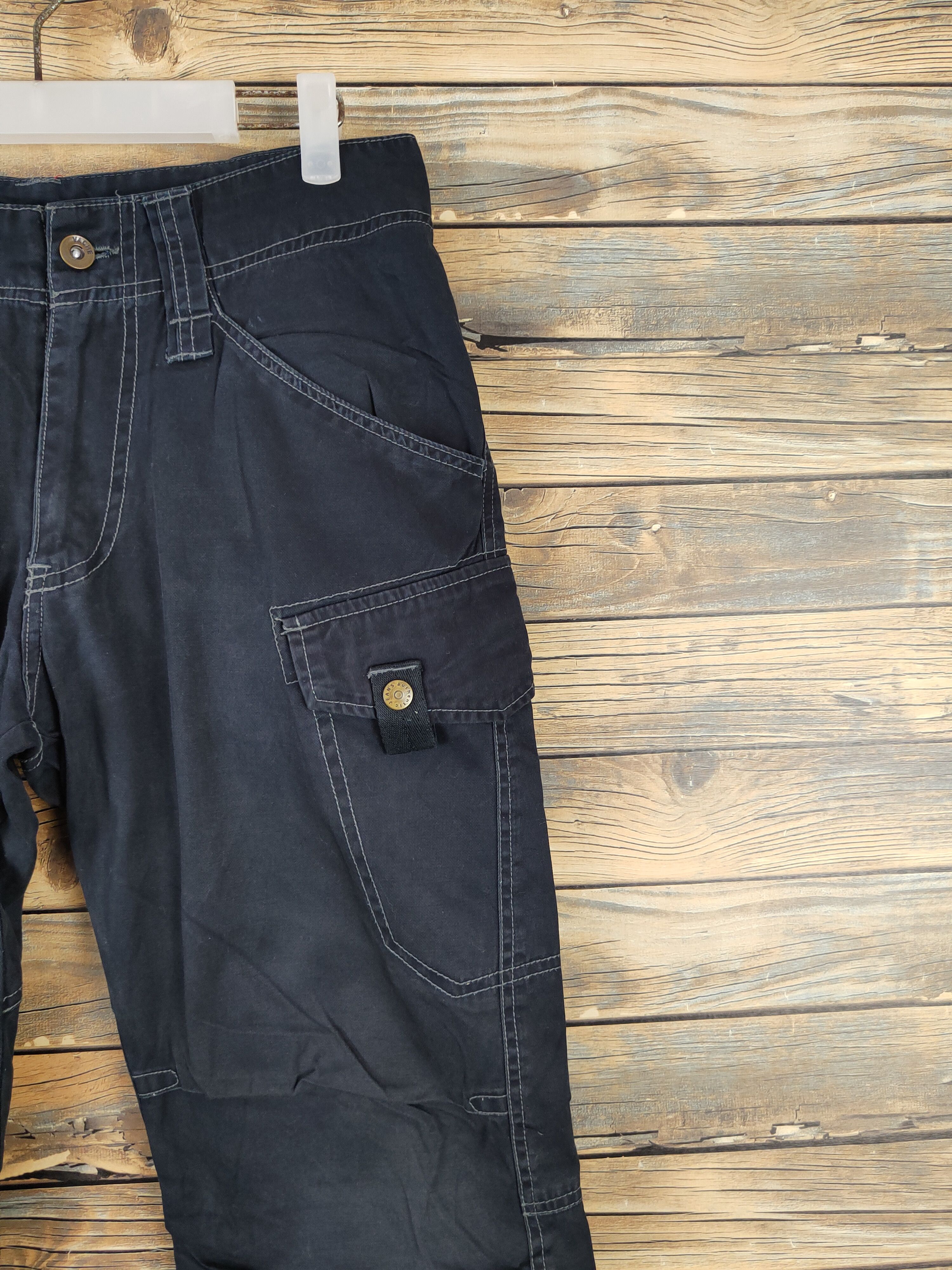 Japanese Brand Japanese Brand Black Multipocket Cargo Pants #W1019 Size US 31 - 5 Thumbnail