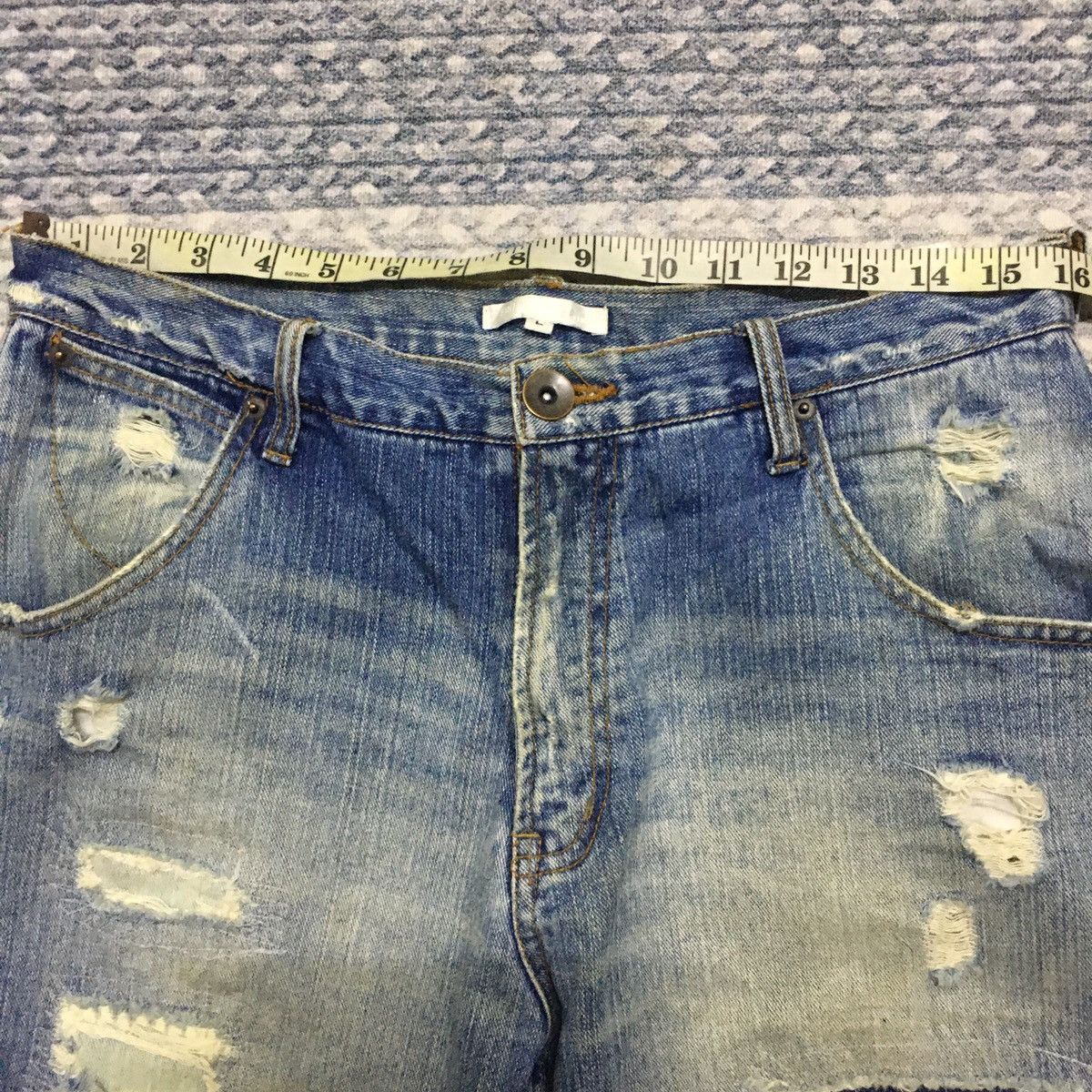 Japanese Brand Dirty & Distress Japanese Brand Punk Rock Denim Size US 31 - 17 Thumbnail