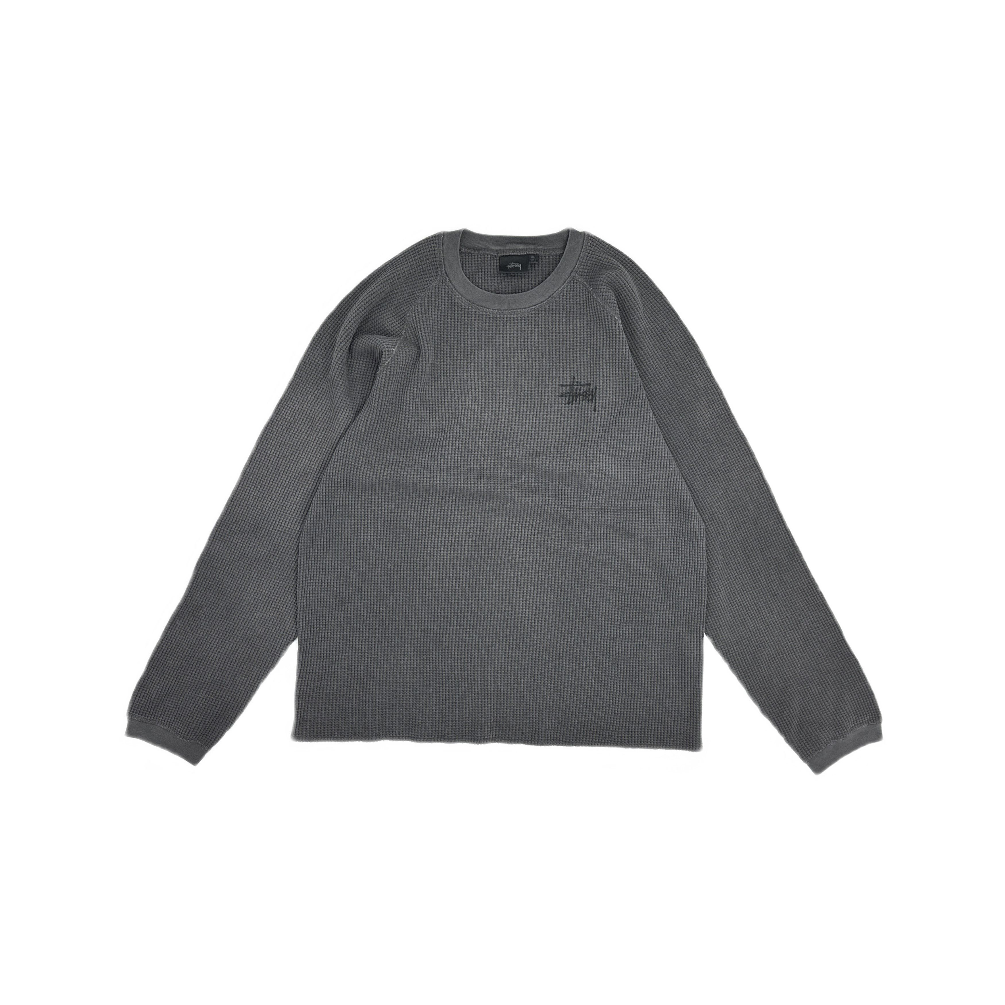 Stussy Stussy Logo Waffle Long Sleeve T-Shirt Size XL Size US XL / EU 56 / 4 - 1 Thumbnail